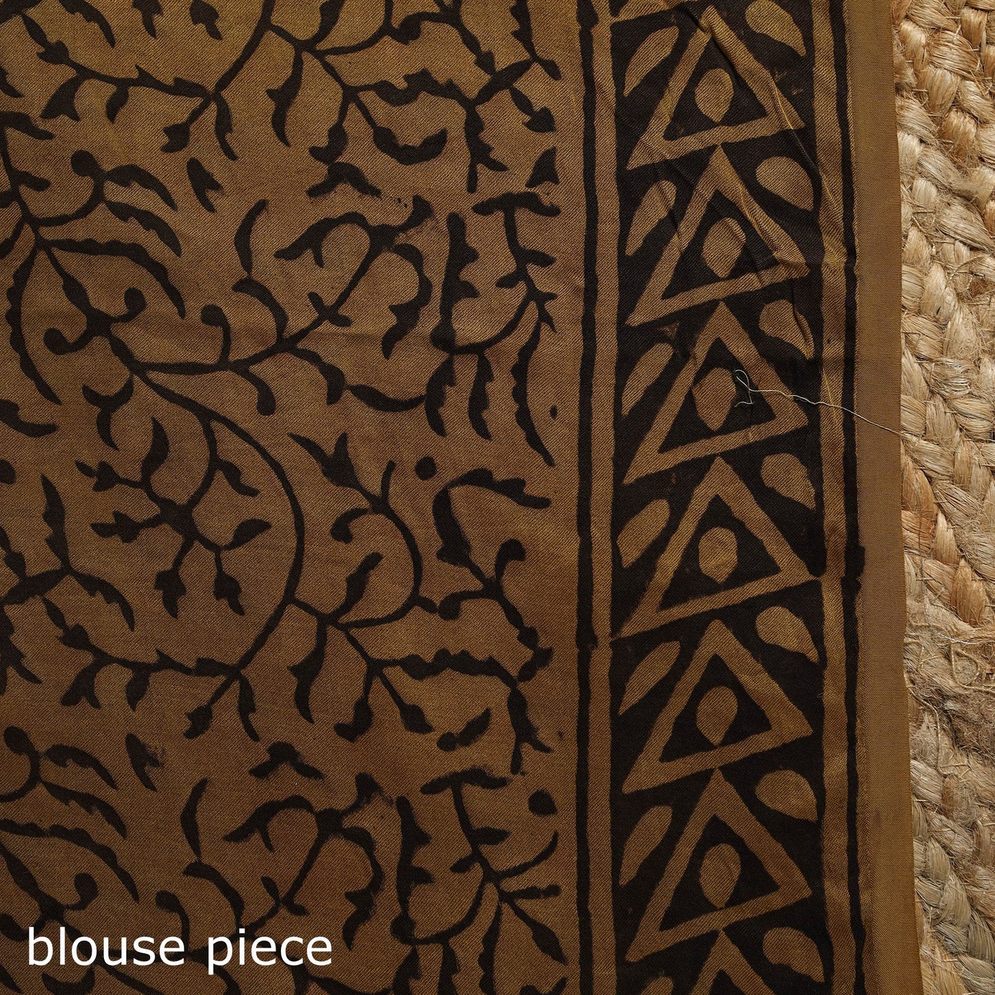 Modal silk hand bagru saree 31 - handcrafted