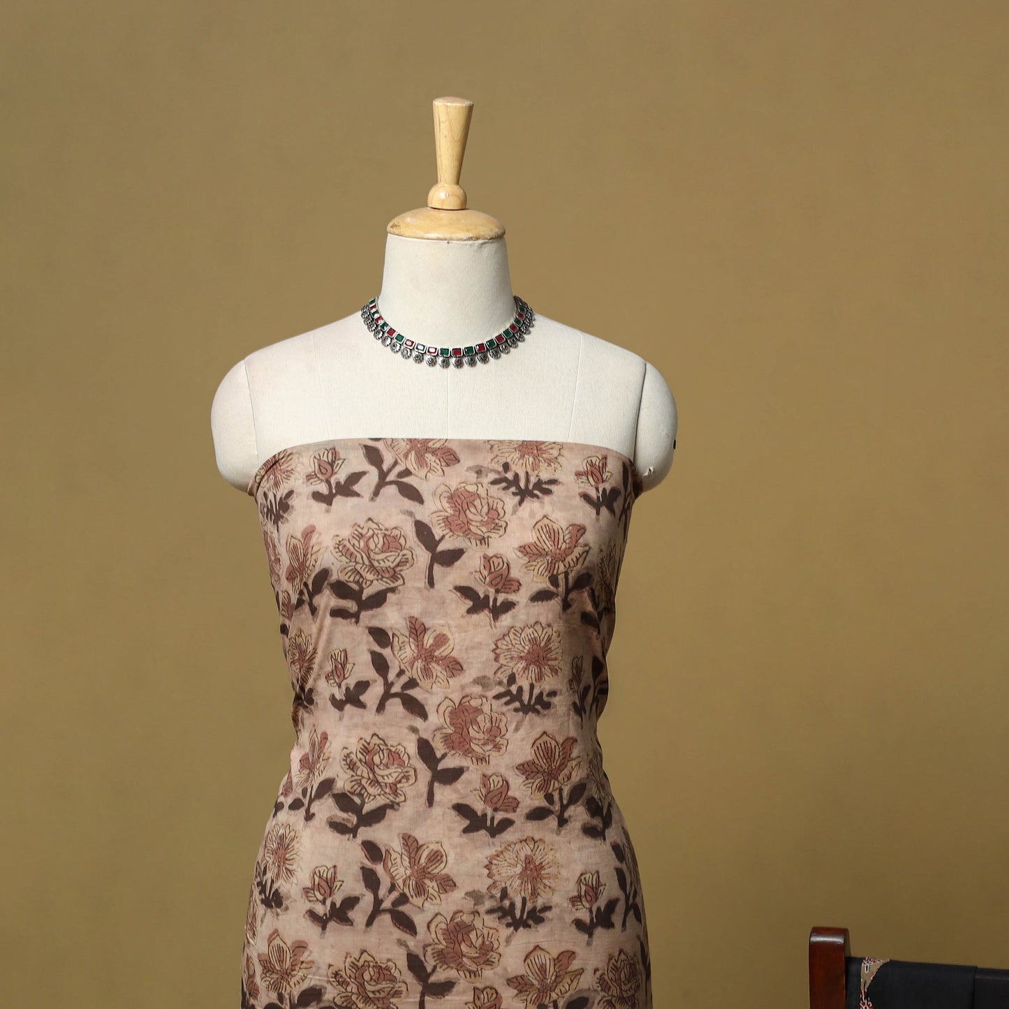 Natural dyed bagru dabu hand cotton 2pc unstitched dress