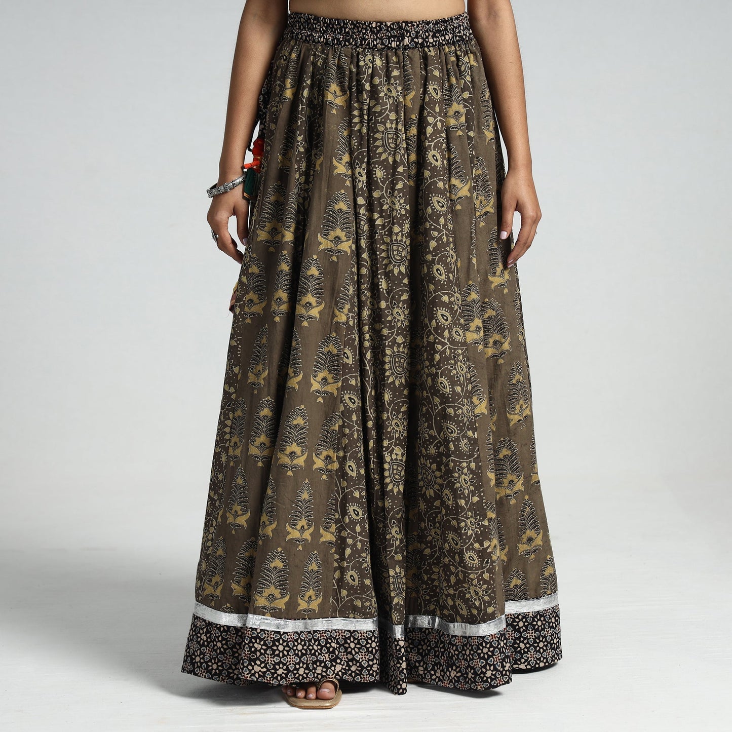 ajrakh cotton skirt