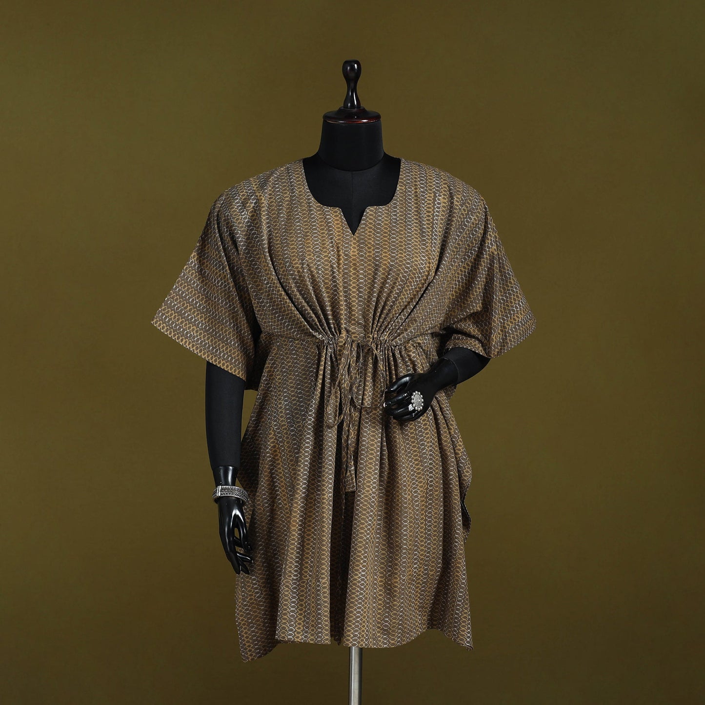Natural dyed hand akola cotton medium kaftan 82
