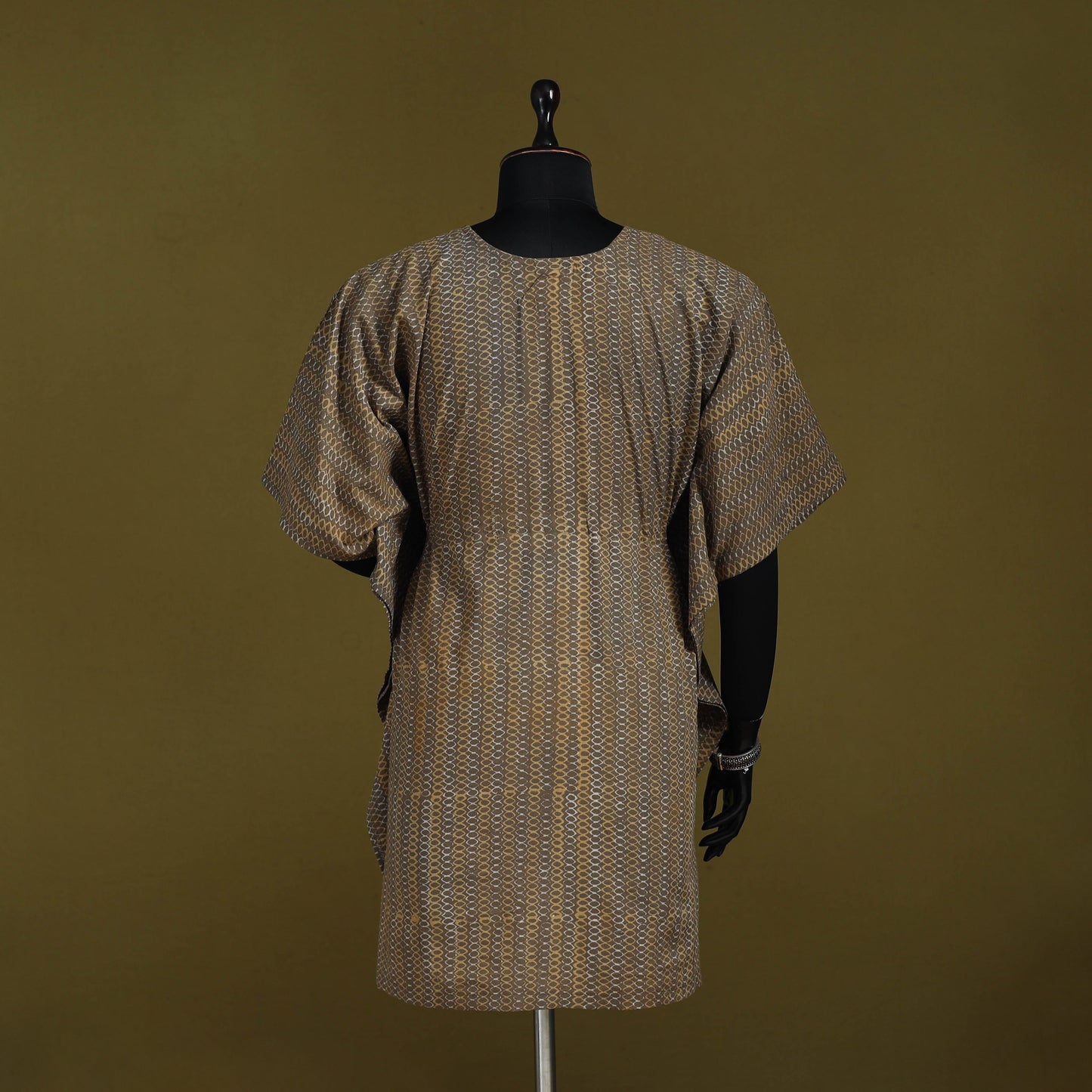 Natural dyed hand akola cotton medium kaftan 82