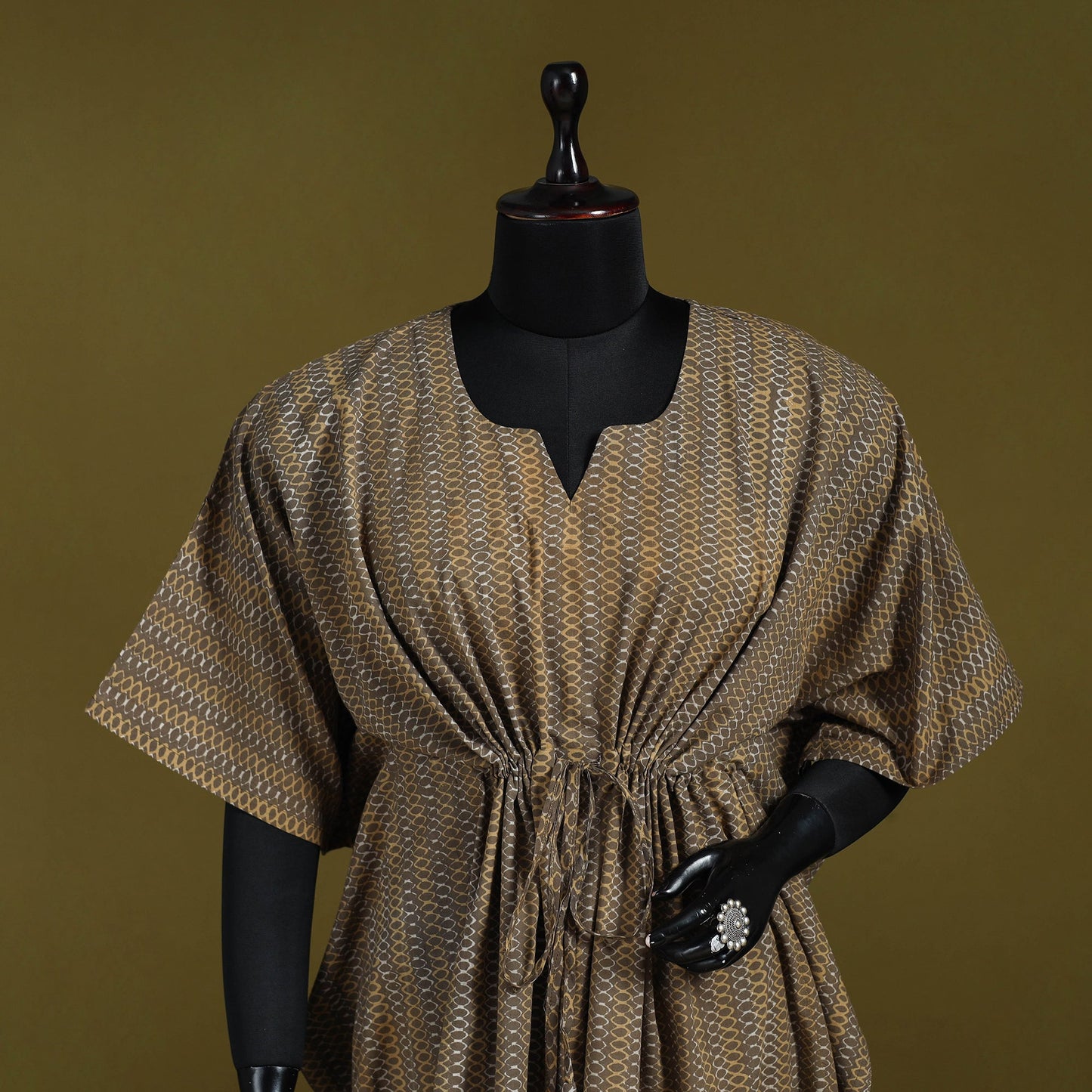 Natural dyed hand akola cotton medium kaftan 82