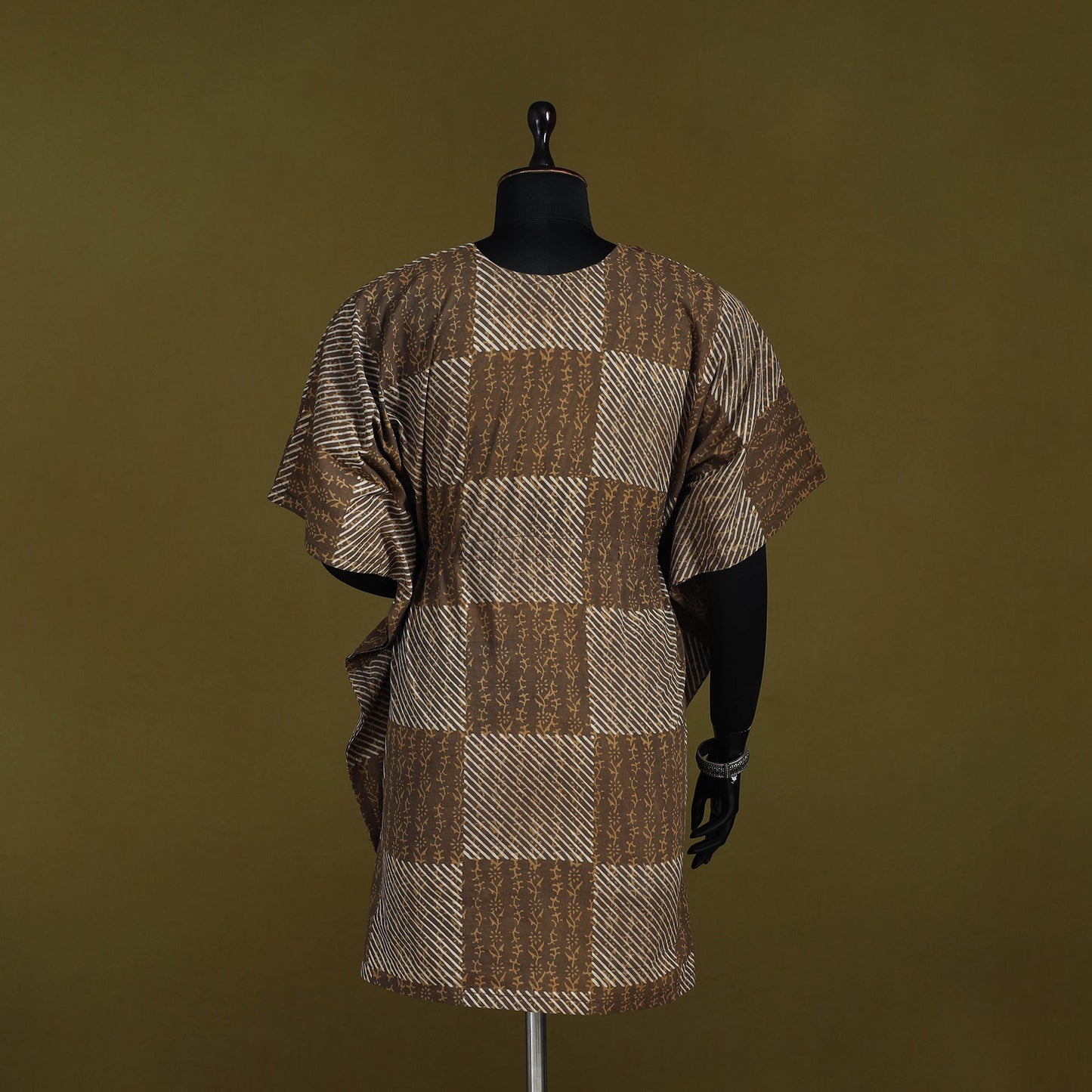 Natural dyed hand akola cotton medium kaftan 89