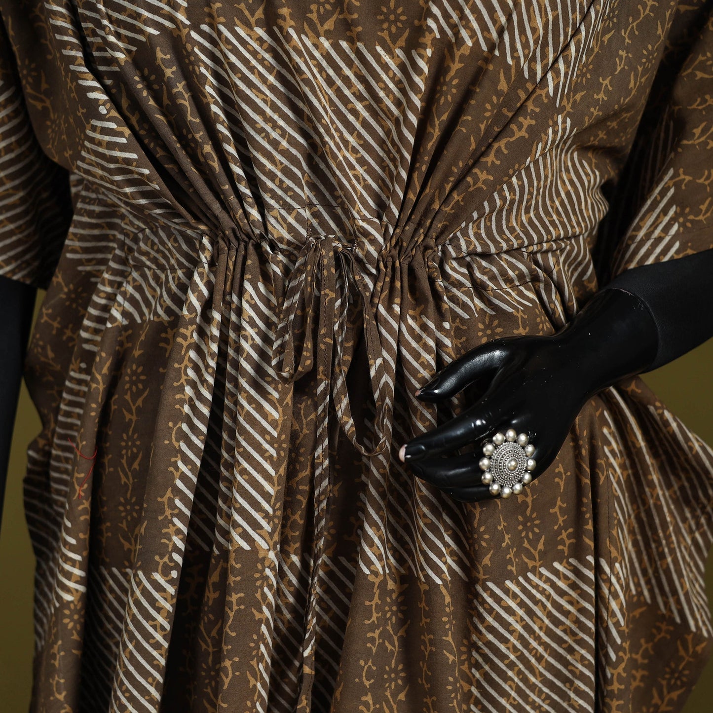 Natural dyed hand akola cotton medium kaftan 89