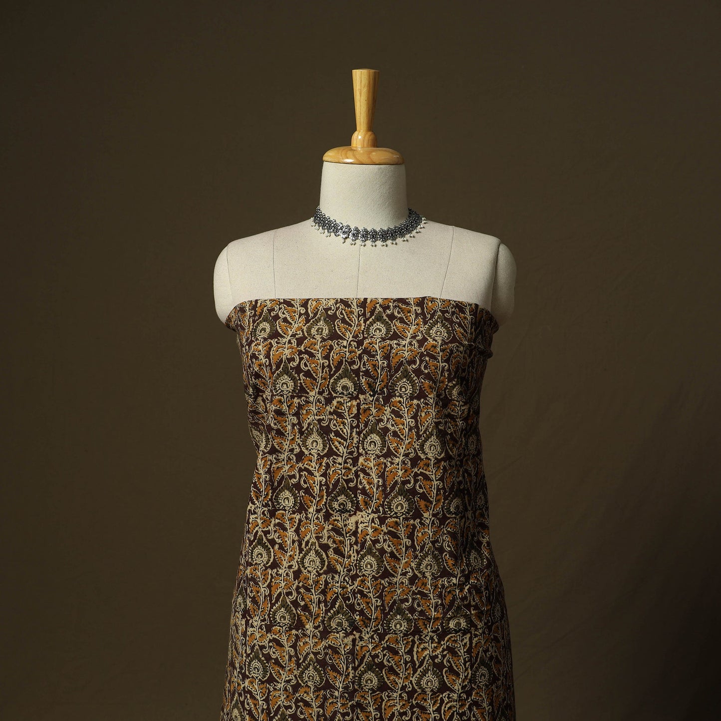 Pedana hand block print natural dyed cotton kalamkari 2pc