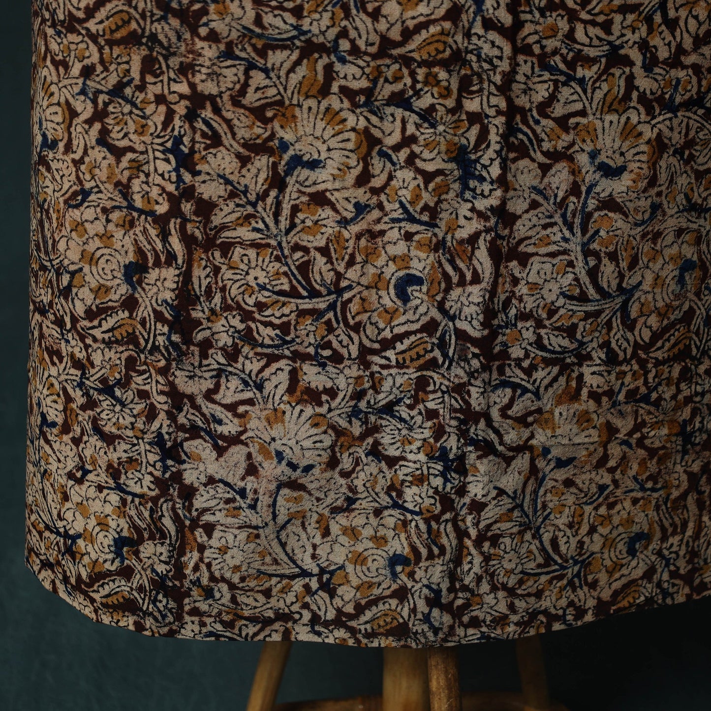 Pedana hand block print natural dyed cotton kalamkari 2pc