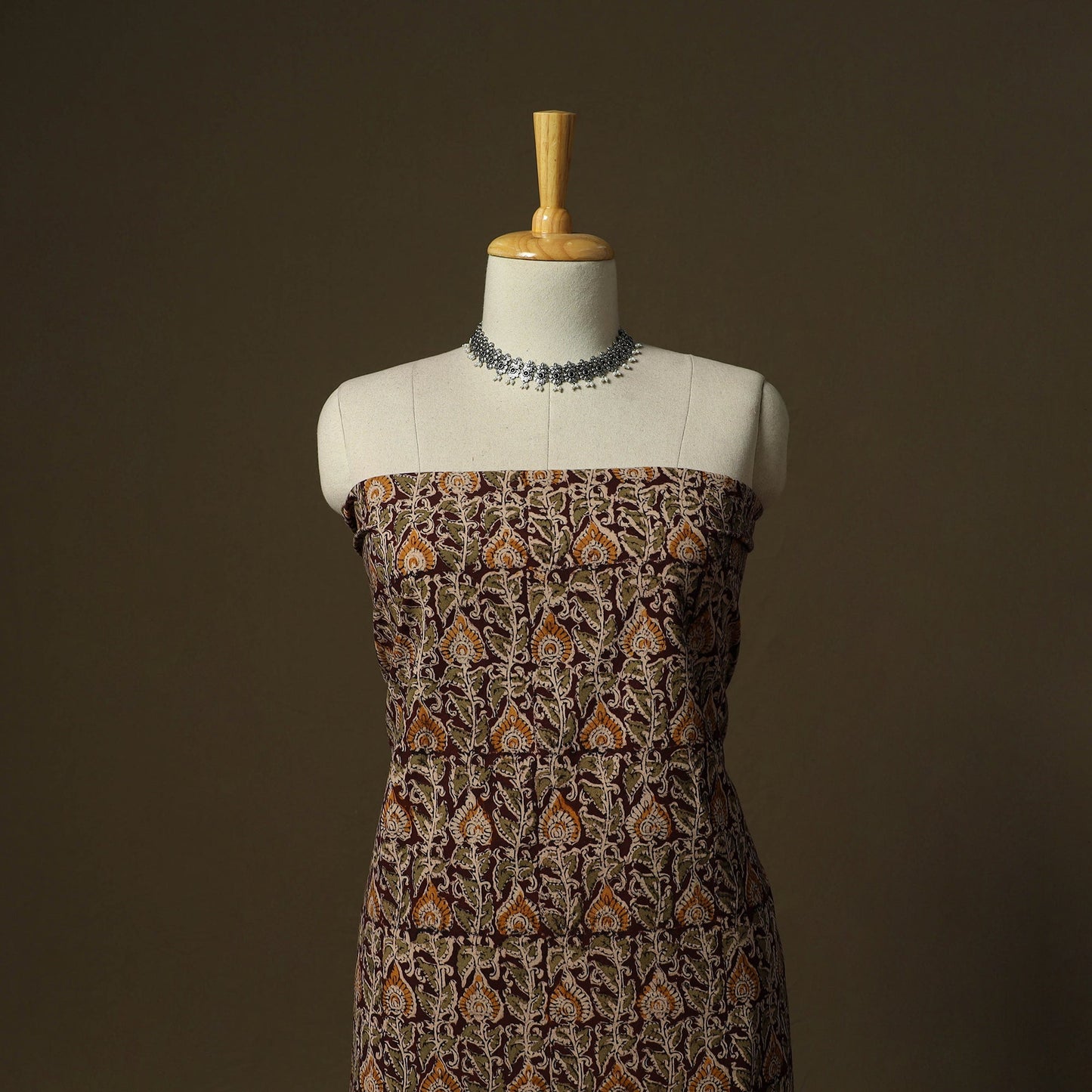 Pedana hand block print natural dyed cotton kalamkari 2pc