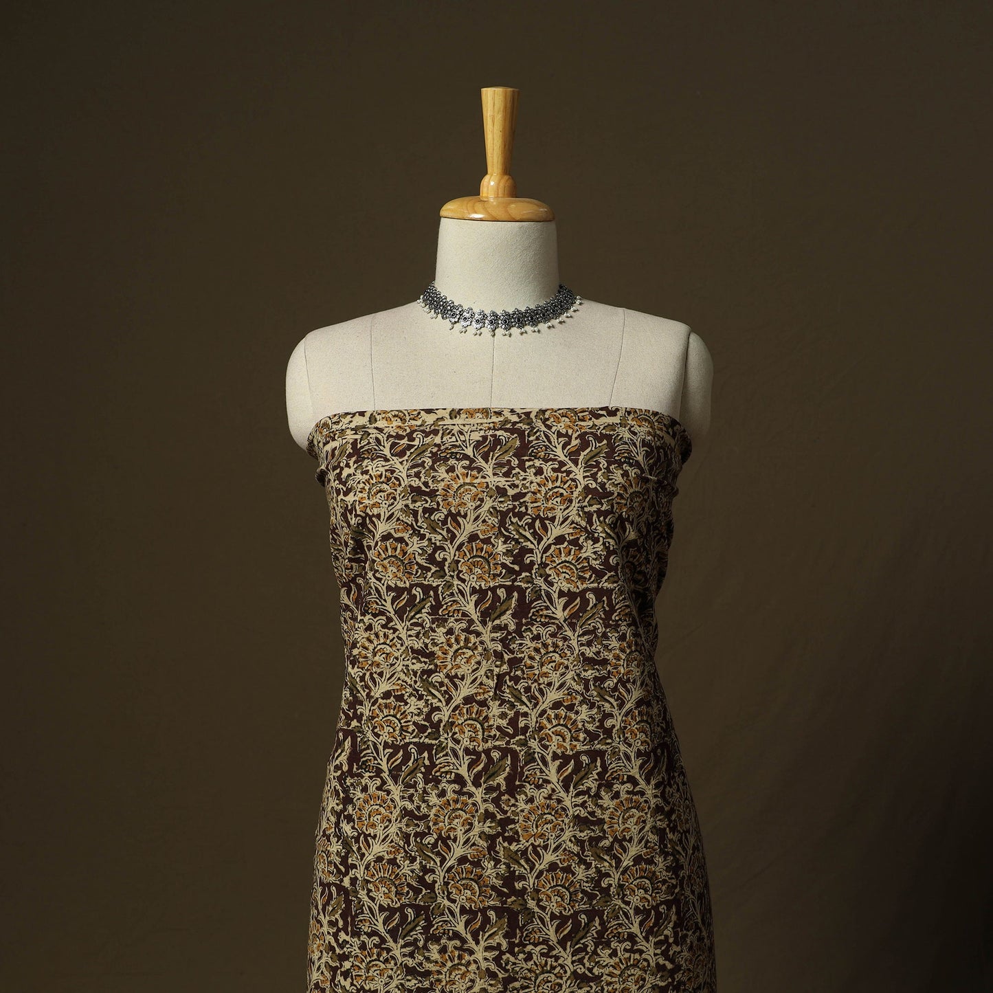 Pedana hand block print natural dyed cotton kalamkari 2pc