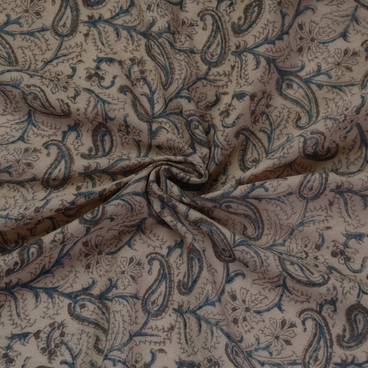 Pedana Kalamkari Block Print Handwoven Wool Fabric