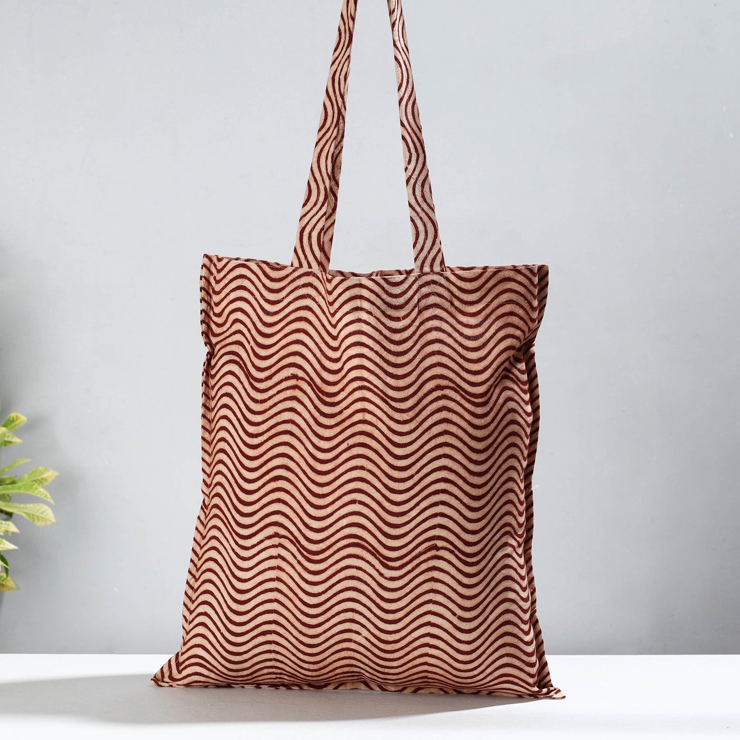 Pedana Kalamkari Block Printed Cotton Shopping Bag