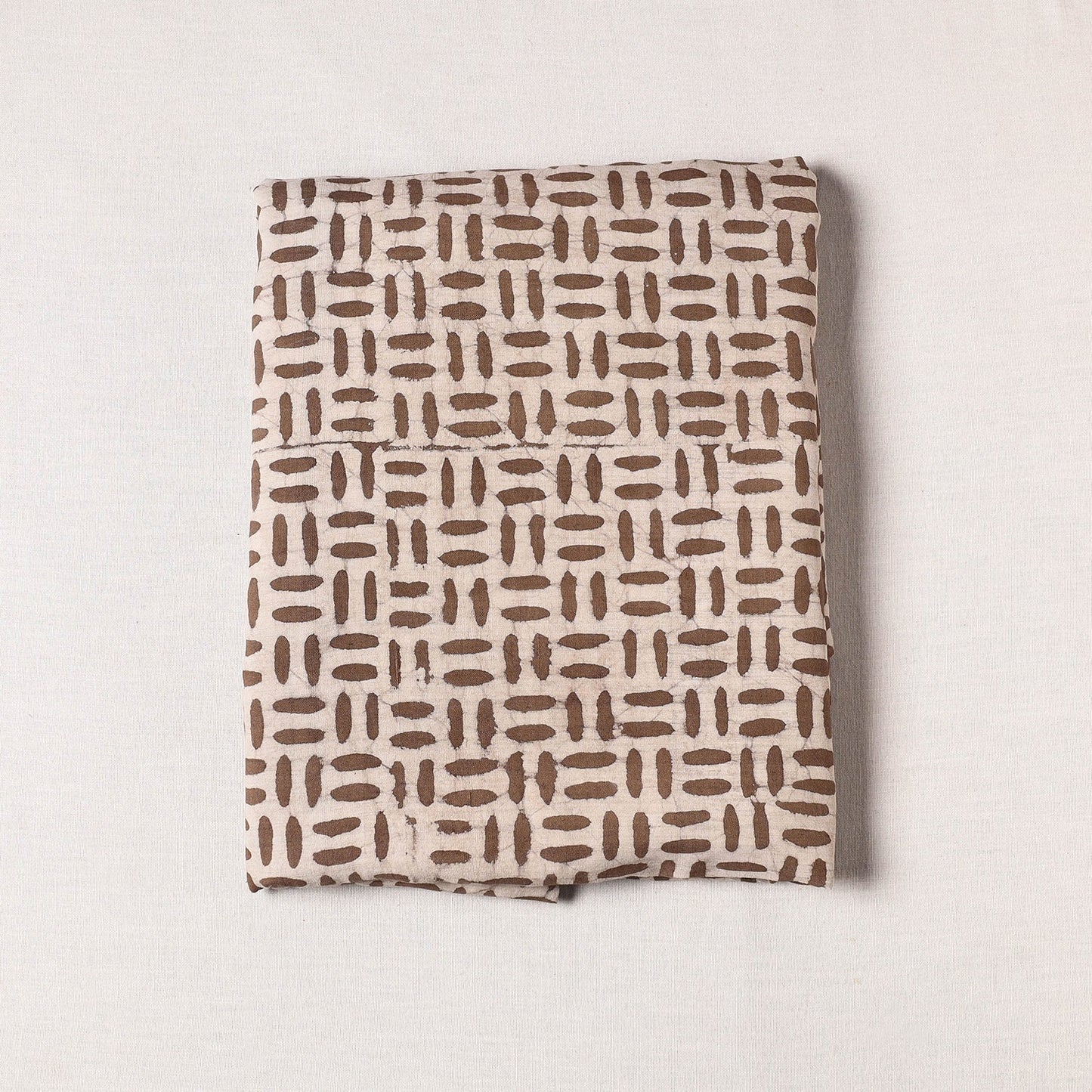 Pipad Block Printing Mulberry Silk Cotton Handloom Precut Fabric