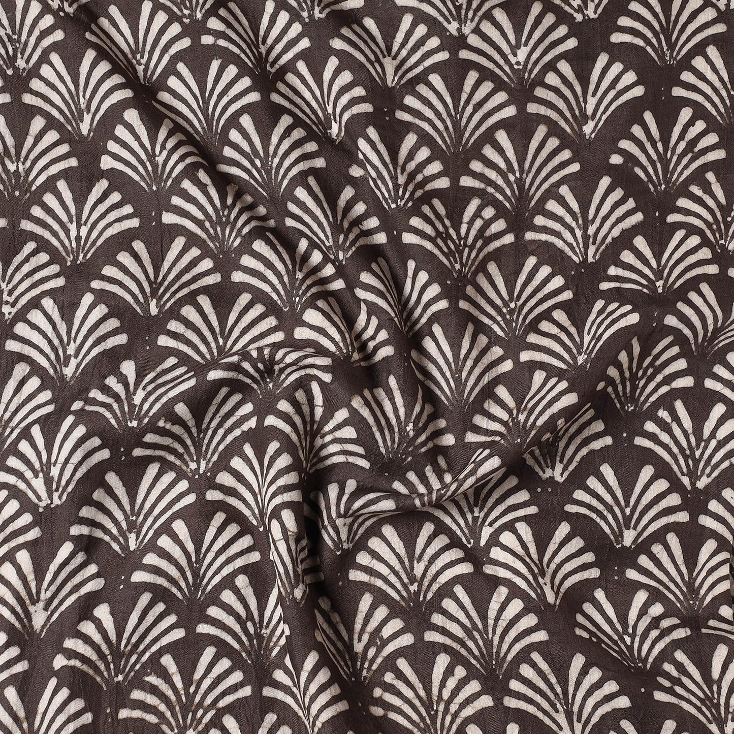 Pipad Block Printing Mulberry Silk Cotton Handloom Precut Fabric