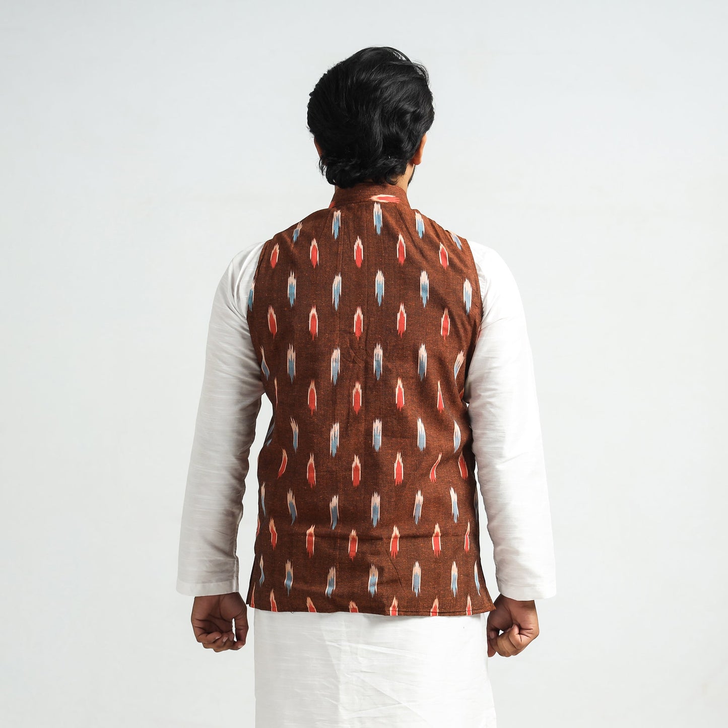 pochampally ikat nehru jacket