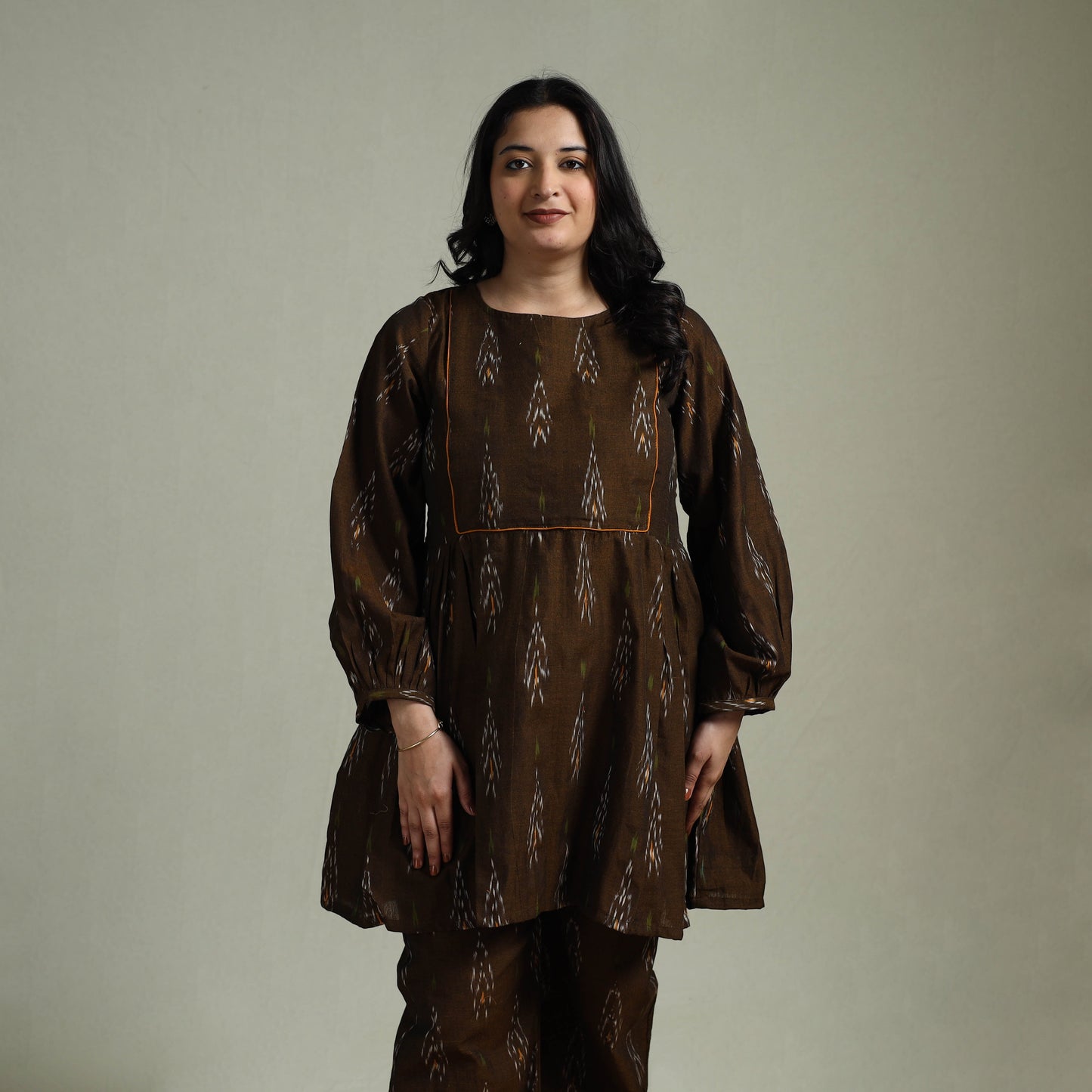 Pochampally ikat cotton co-ord set for women 03