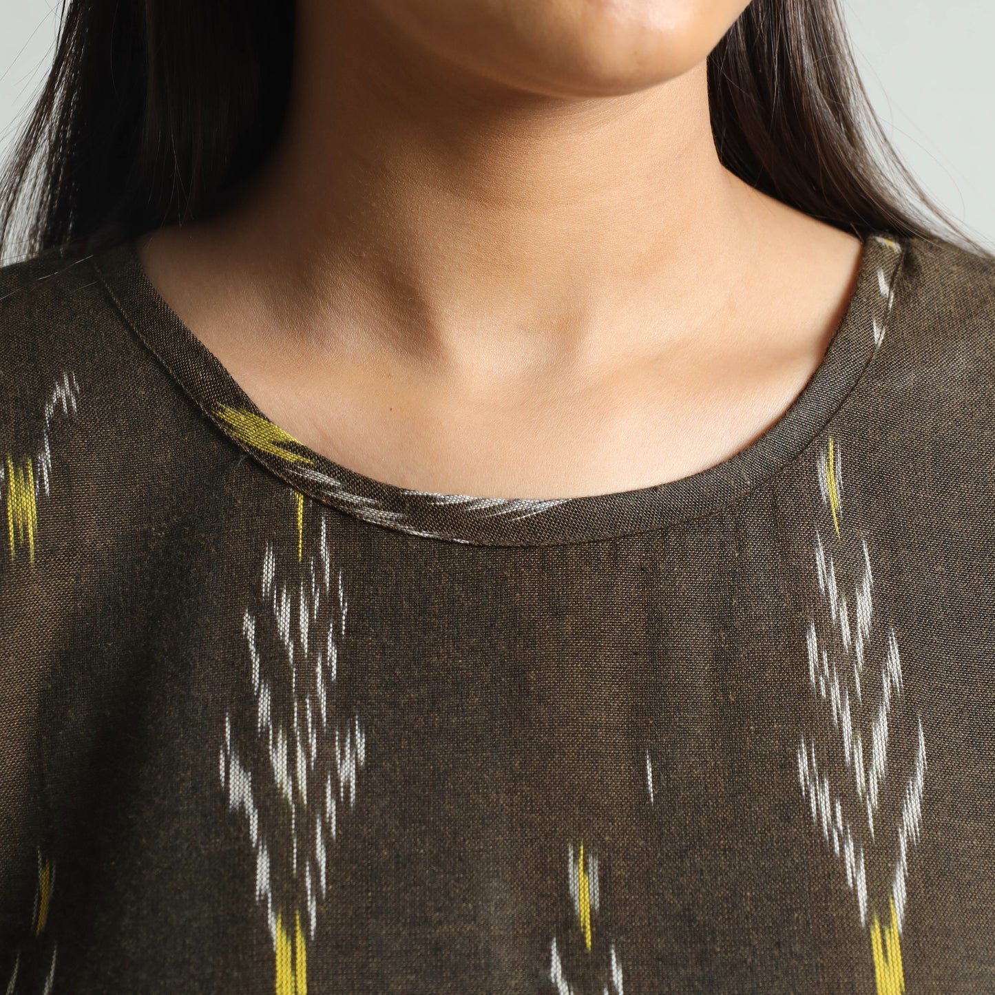 Buy Pochampally Ikat Weave Cotton Dress Online l iTokri.com