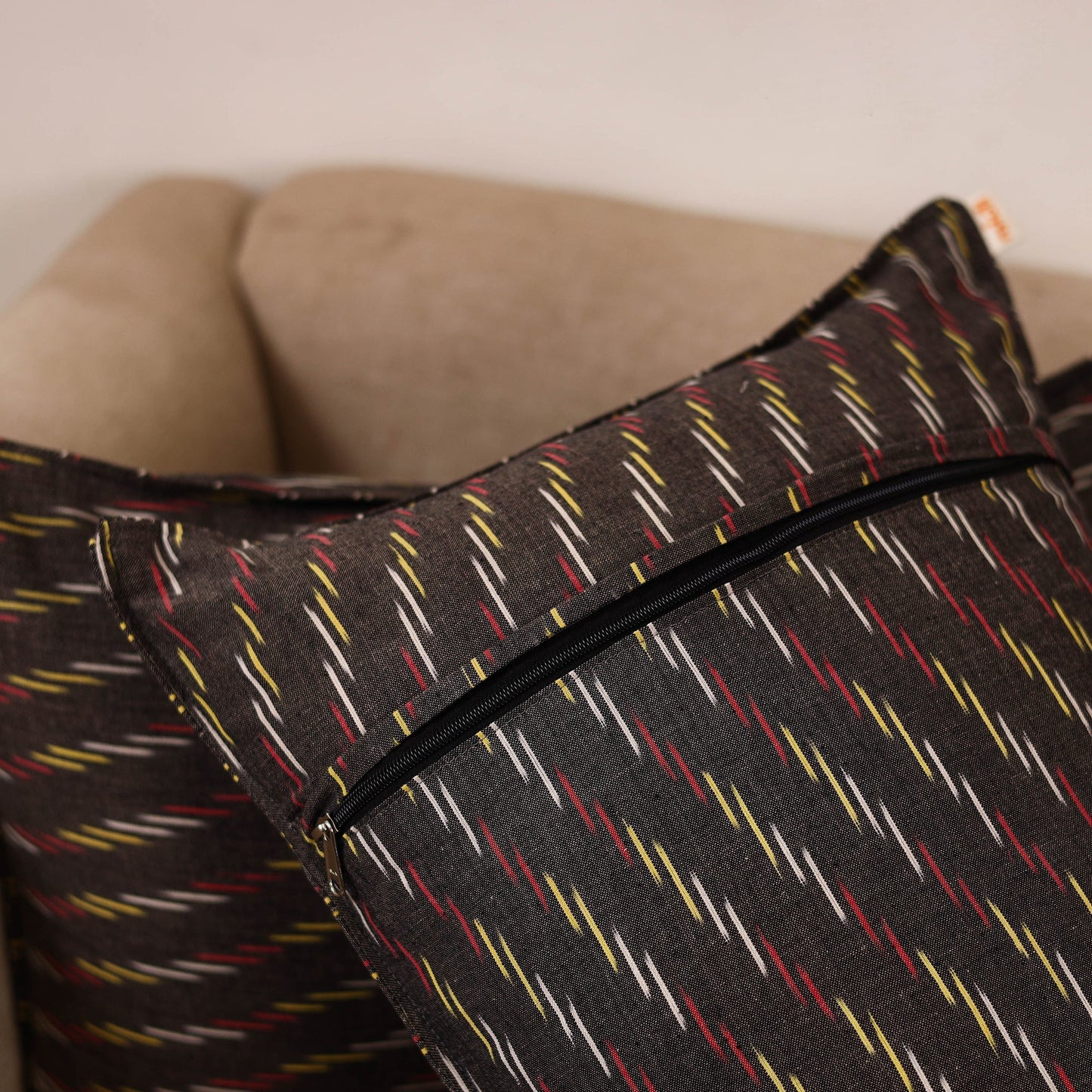 Pochampally ikat weave pillow covers (set of 2) 26