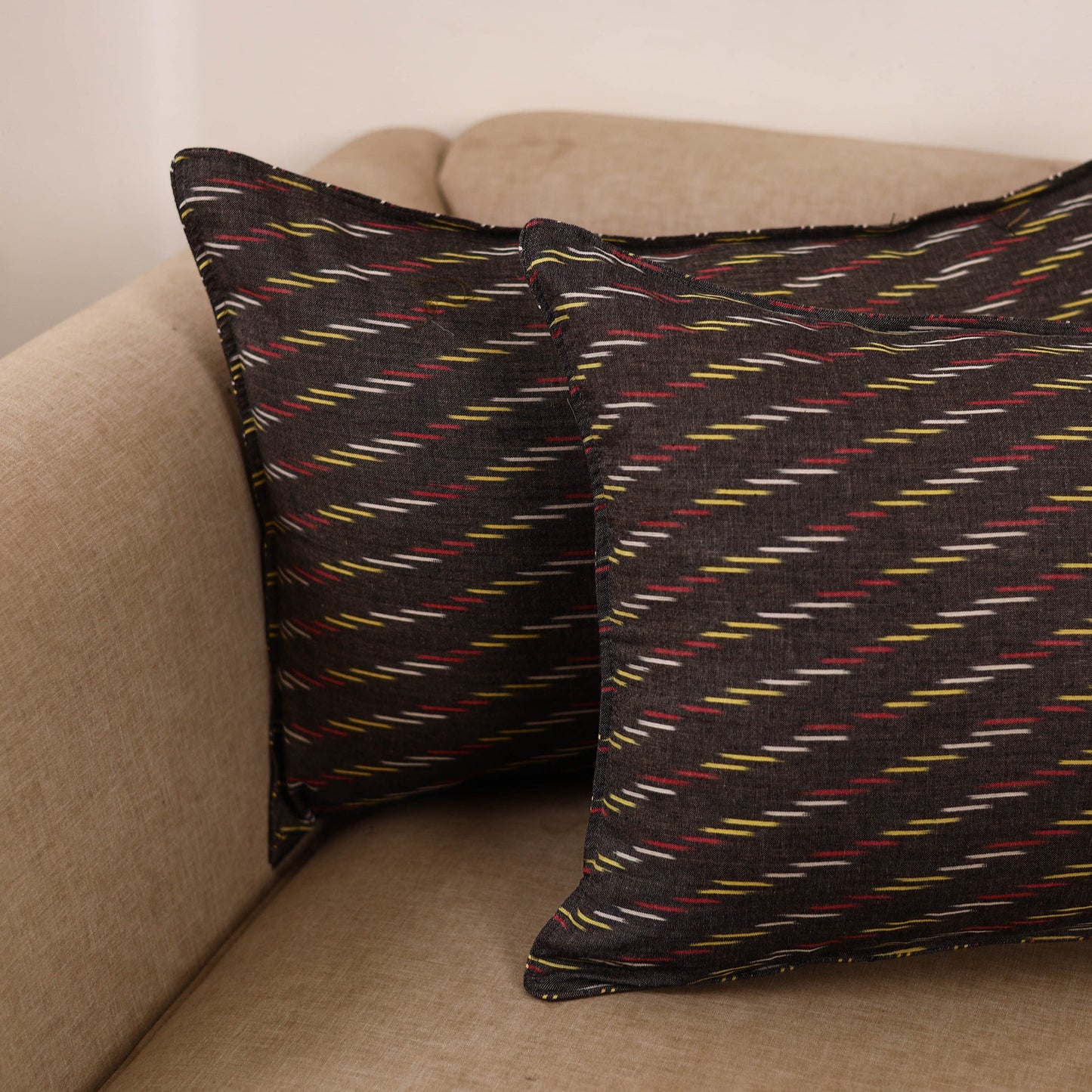 Pochampally ikat weave pillow covers (set of 2) 26