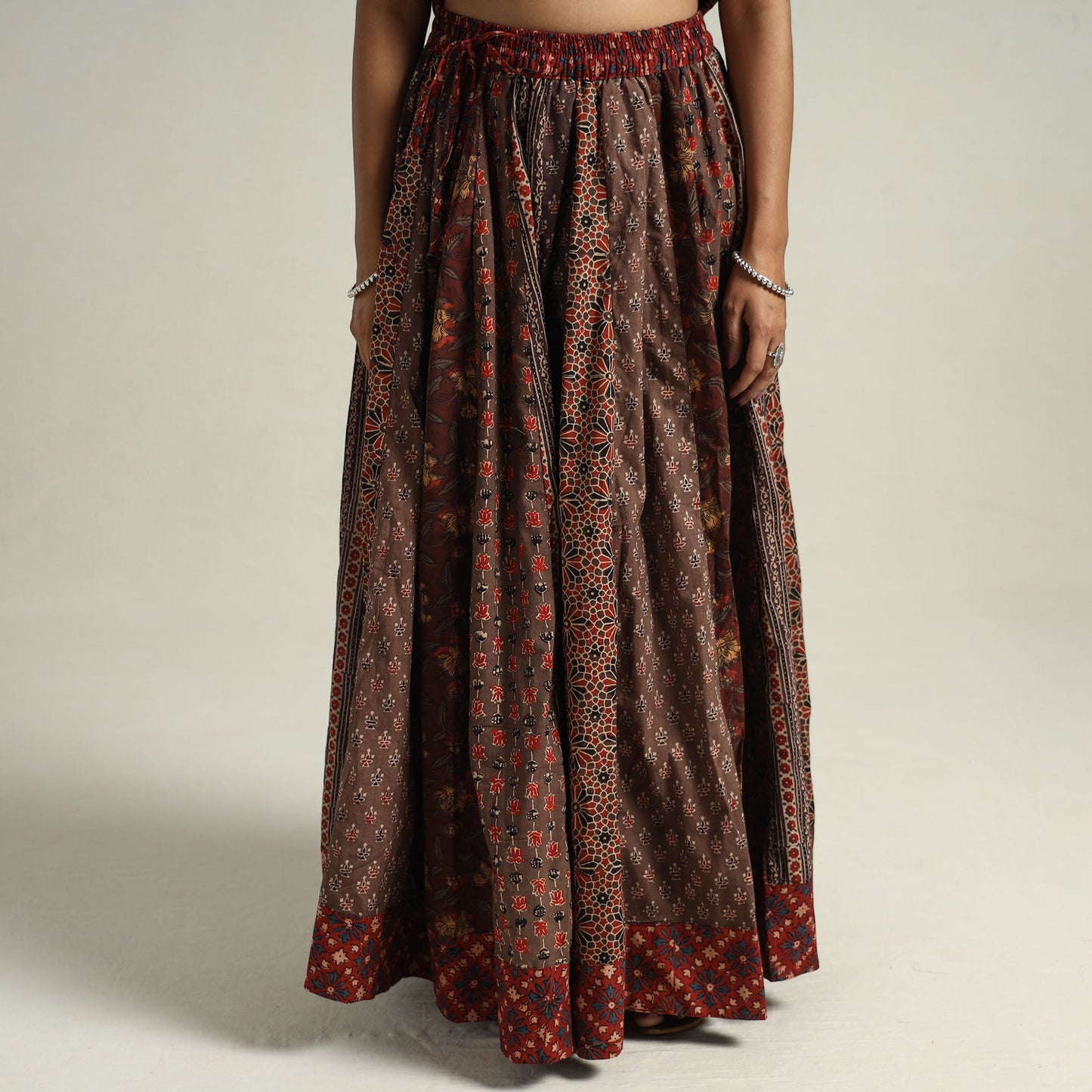 Ajrakh Patchwork Skirt