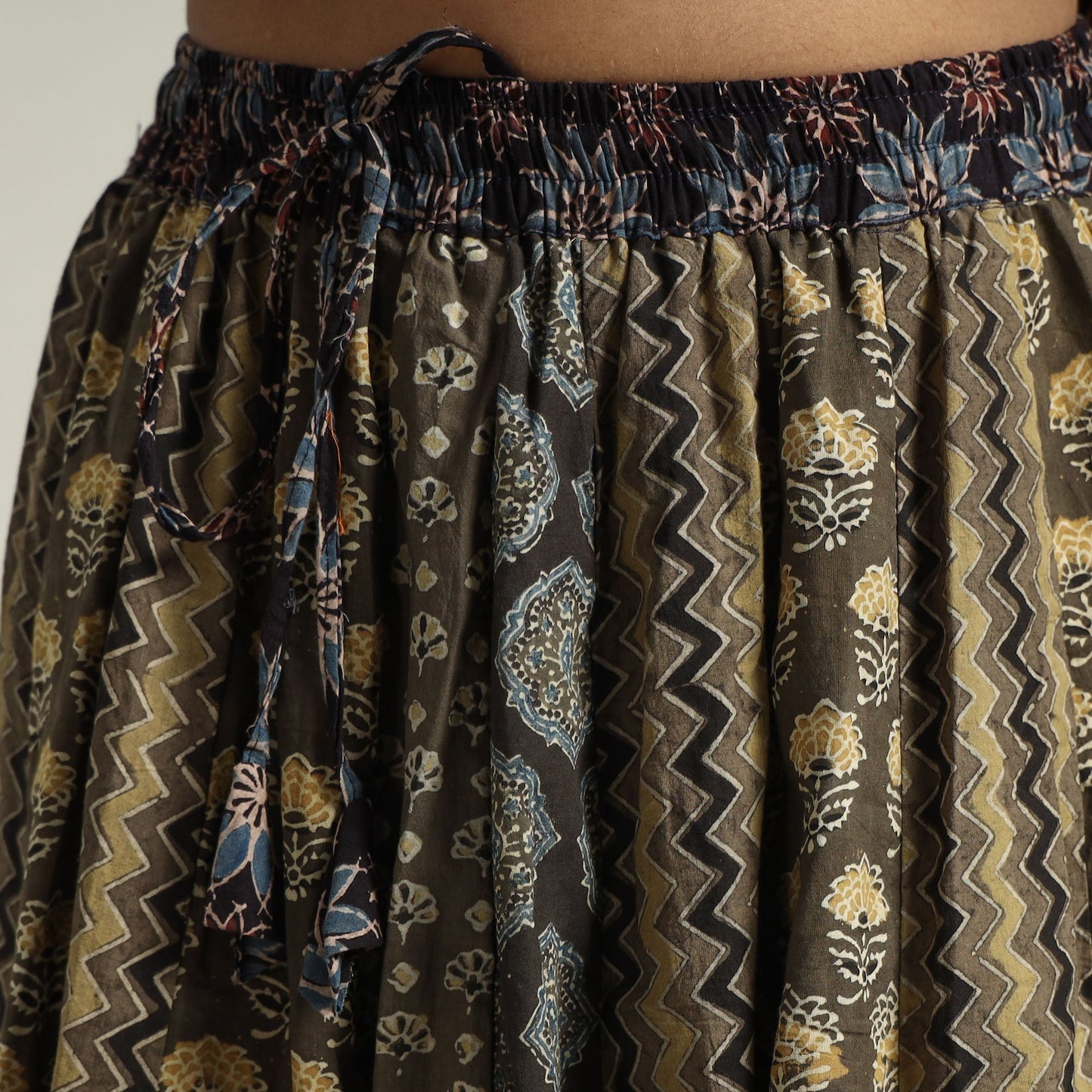 Ajrakh Patchwork Skirt