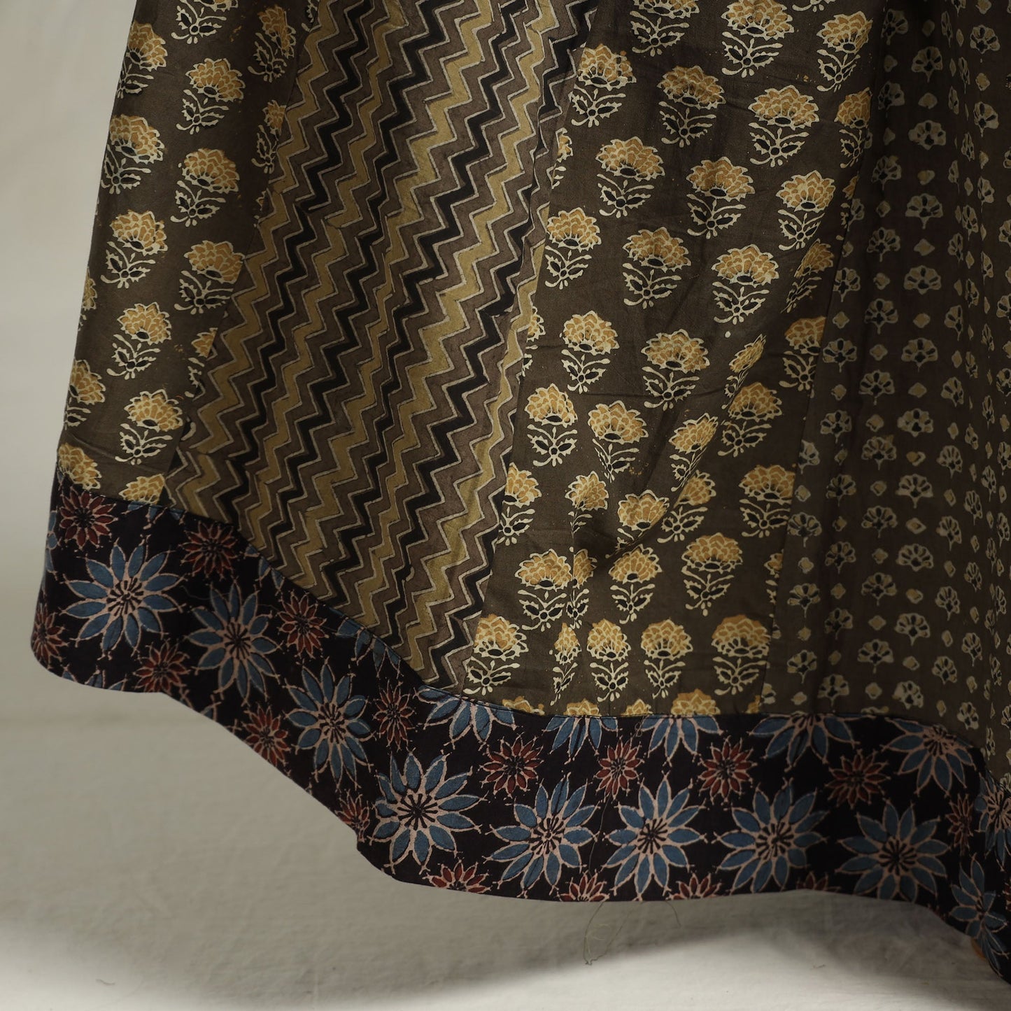 Ajrakh Patchwork Skirt