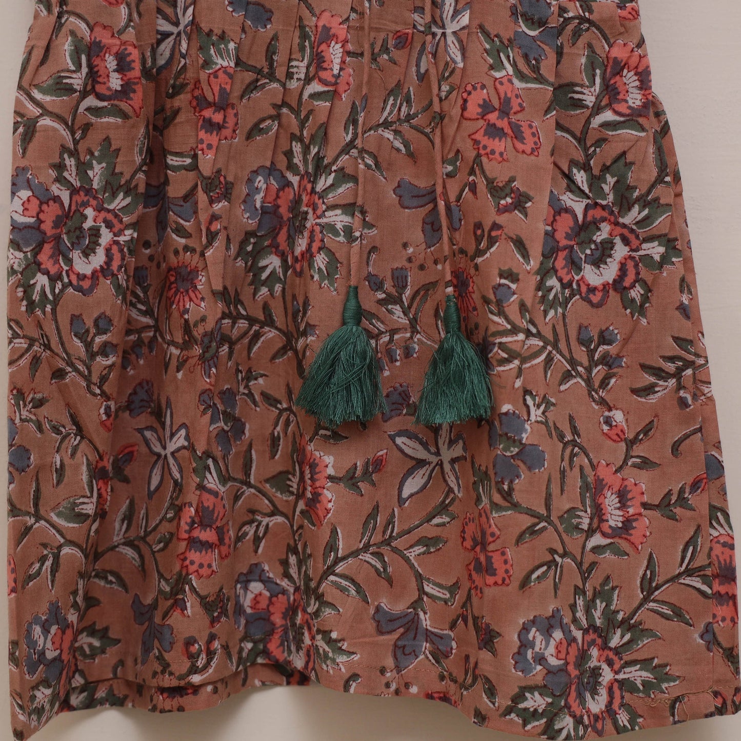 Pure cotton baby girls sanganeri angrakha dress (1-2 years)