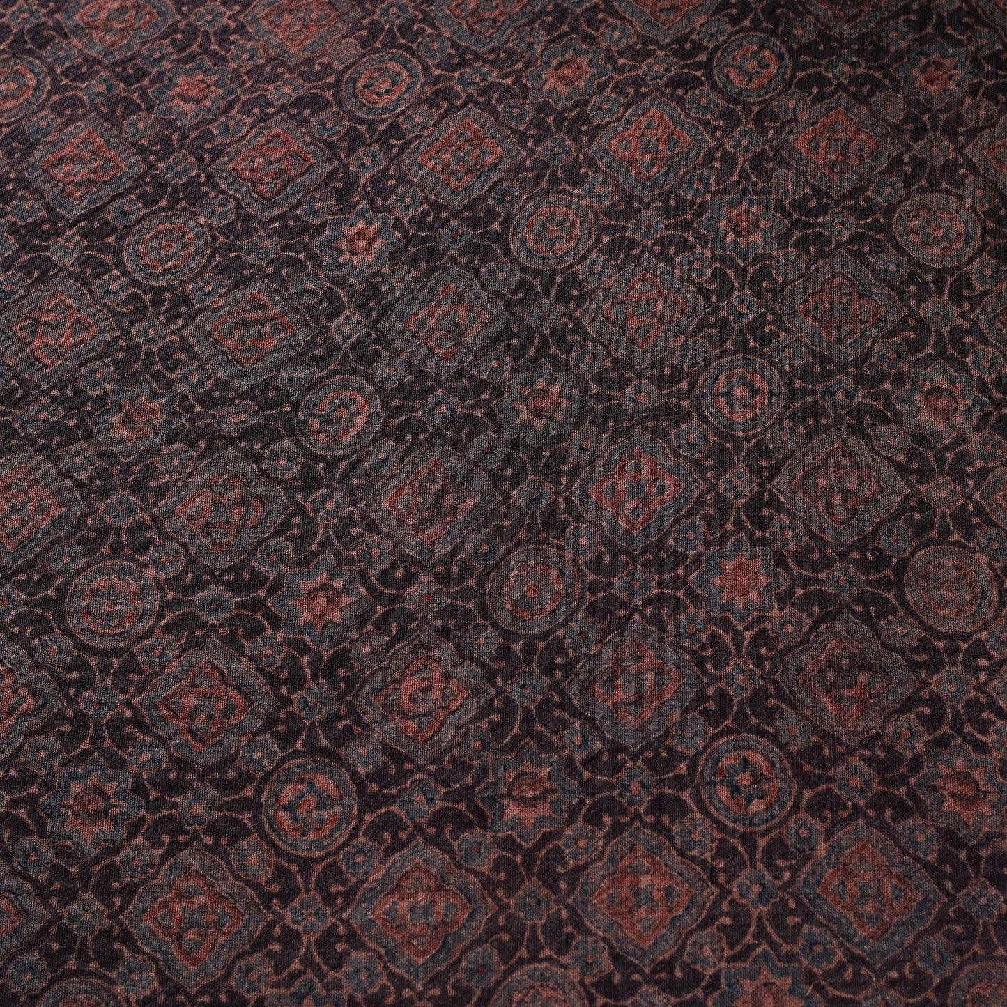 Brown - pure wool handloom natural dyed fabric 20