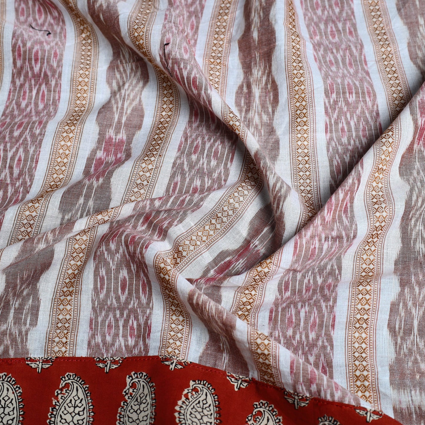 Buy Rangoli Cotton Sambalpuri Ikat Blouse Material
