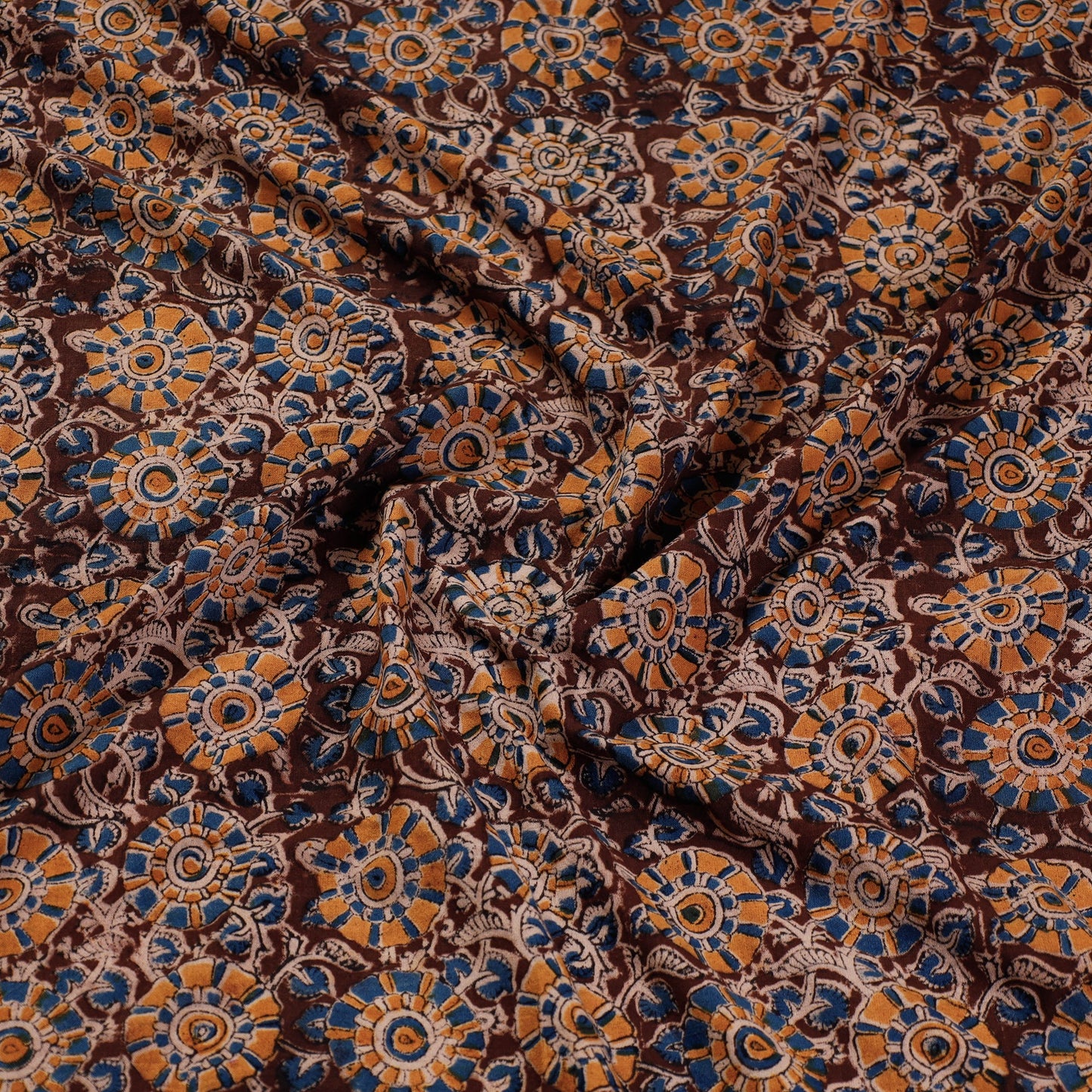 Buy Rangoli Kalamkari Block Printed Cotton Blouse Piece