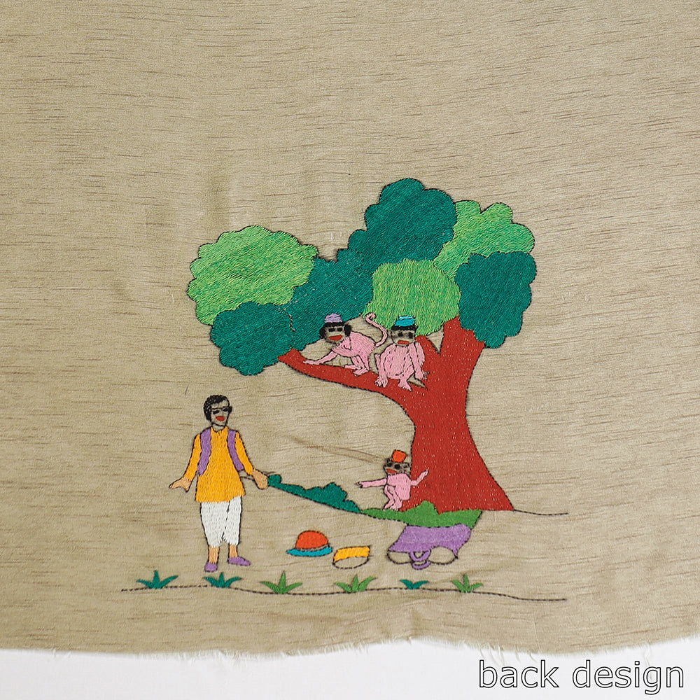 Kantha Embroidery Blouse Piece