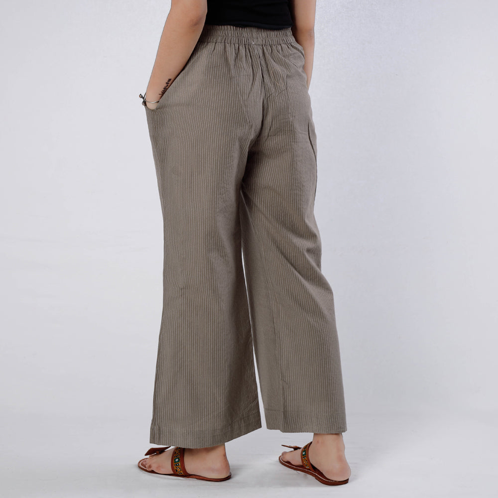 Running Stitch Cotton Palazzo by iTokri Casuals