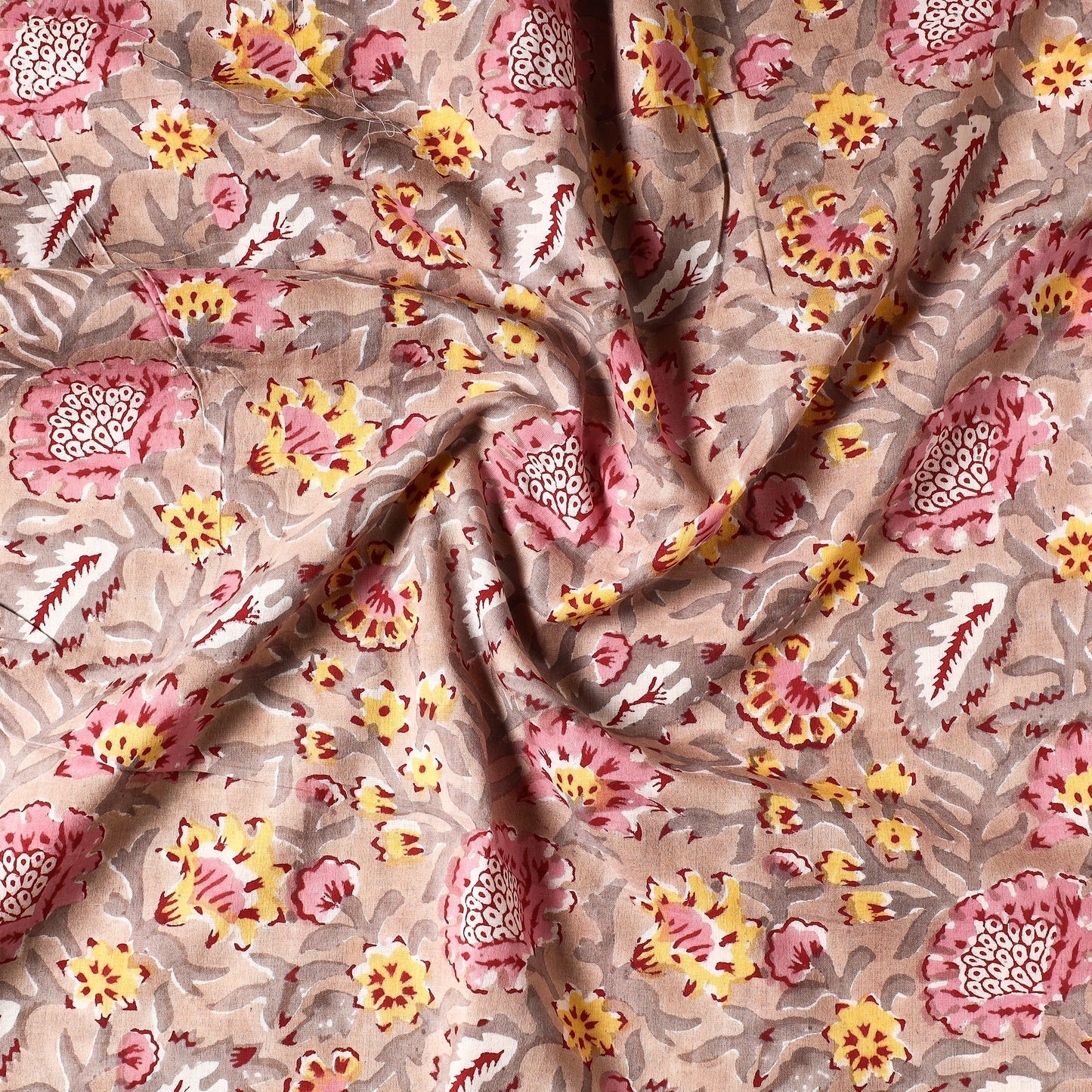 Sanganeri Block Printed Cotton Precut Fabric