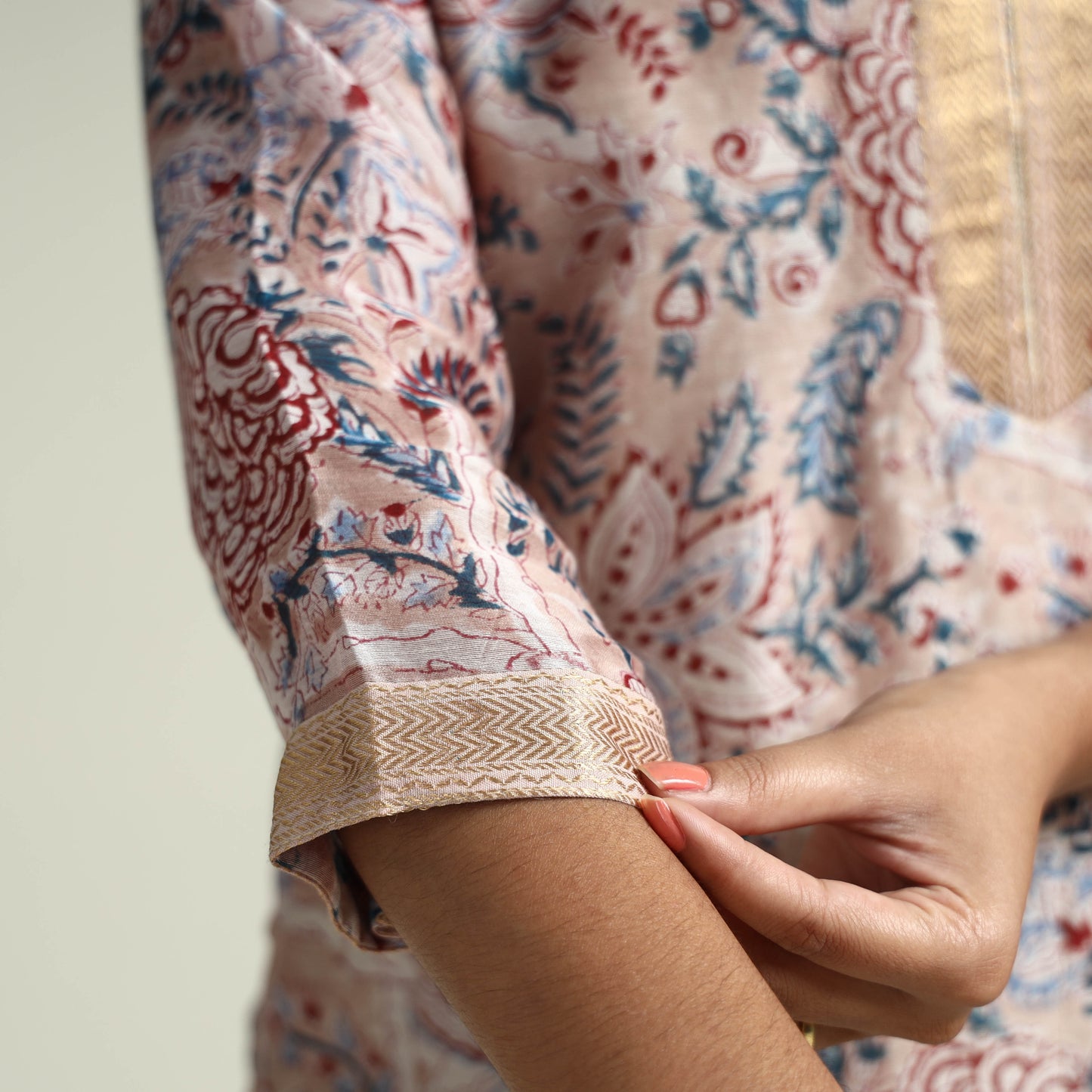 Sanganeri Kurta with Palazzo & Dupatta Set