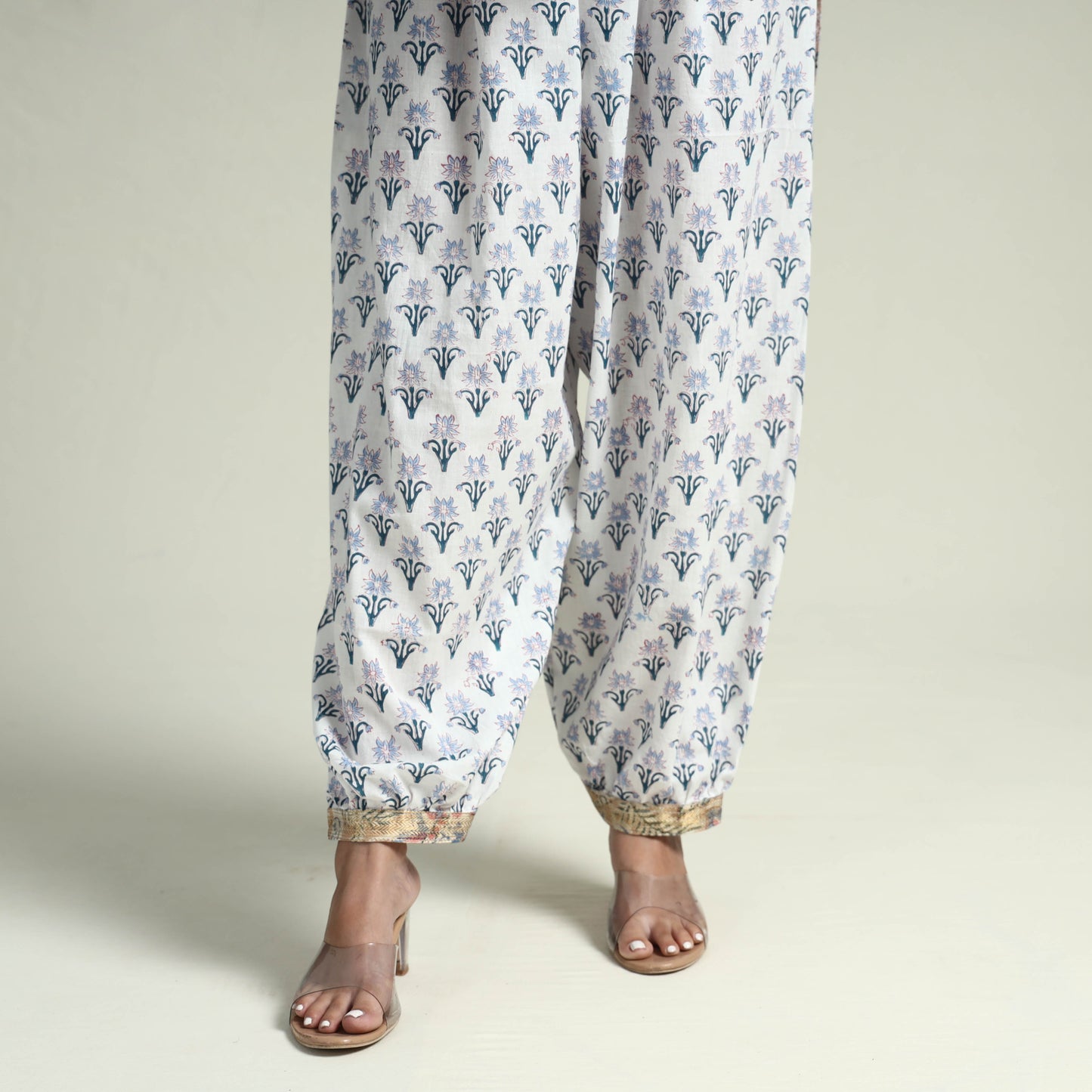 Sanganeri Kurta with Palazzo & Dupatta Set