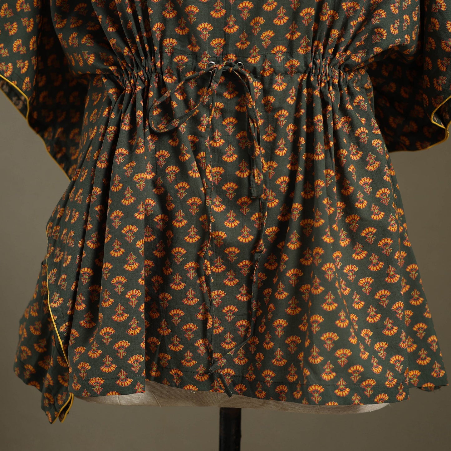Sanganeri Block Print Cotton Kaftan (Short)