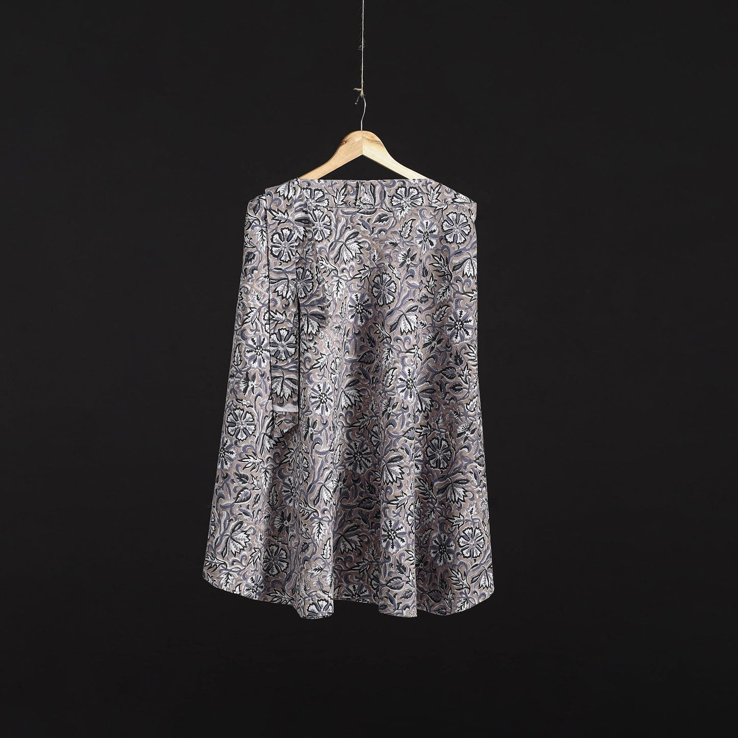 Sanganeri hand cotton wrap around skirt 47 - handcrafted