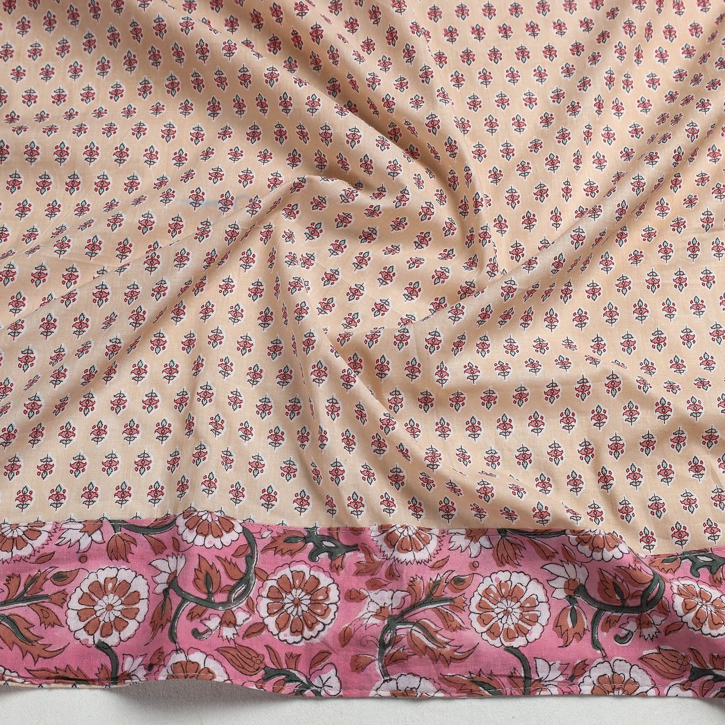 block printed blouse piece