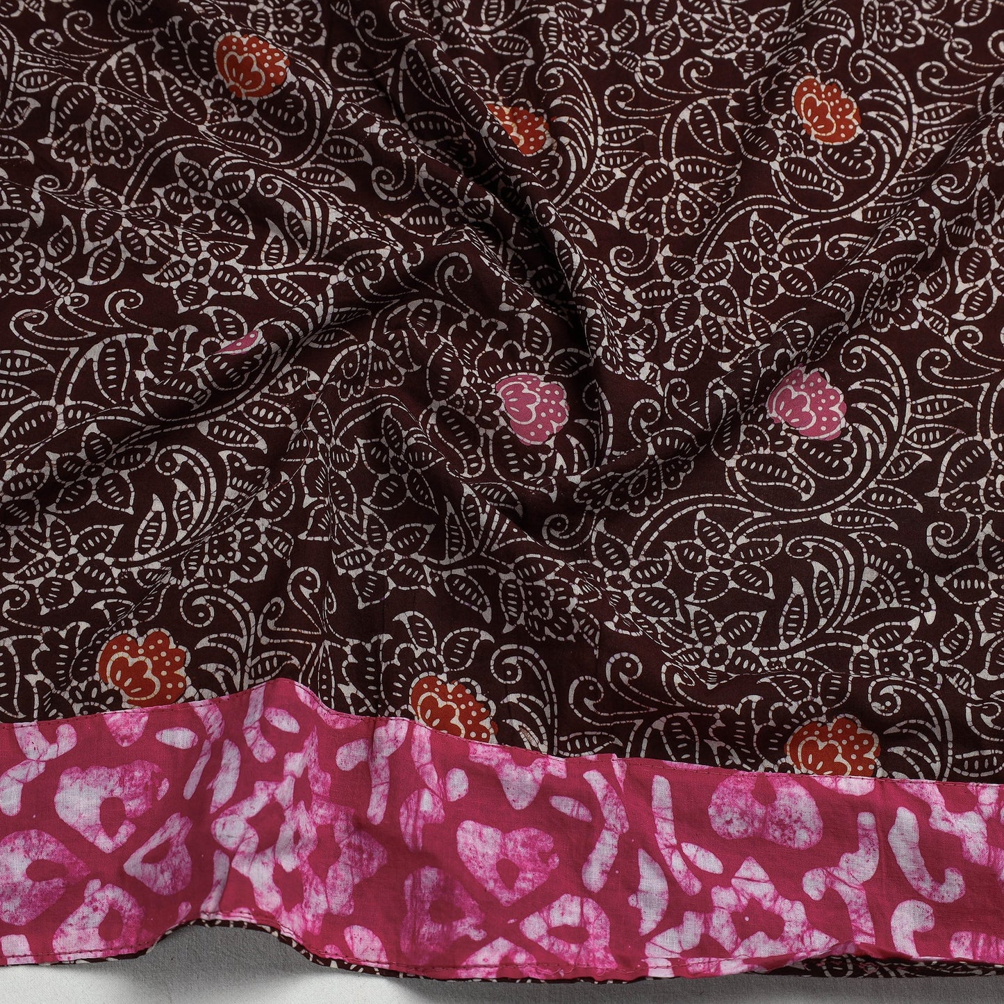 block printed blouse piece