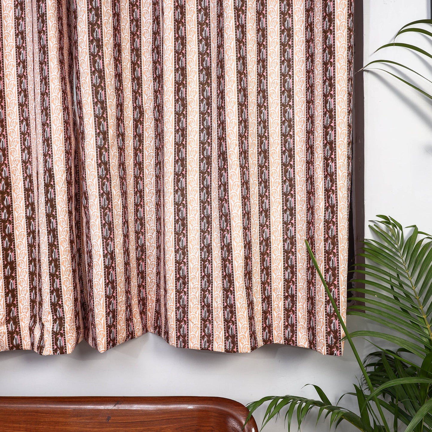 Buy Sanganeri Block Printed Cotton Window Curtain (5 x 3 Feet) (Single Piece) Online at iTopkri