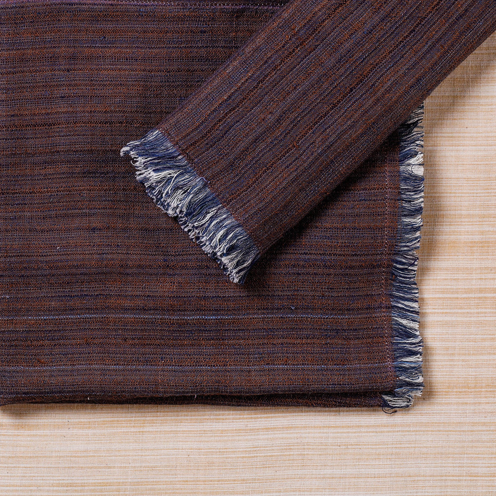 Brown Handspun Handwoven Double Side Pure Cotton Table Napkins