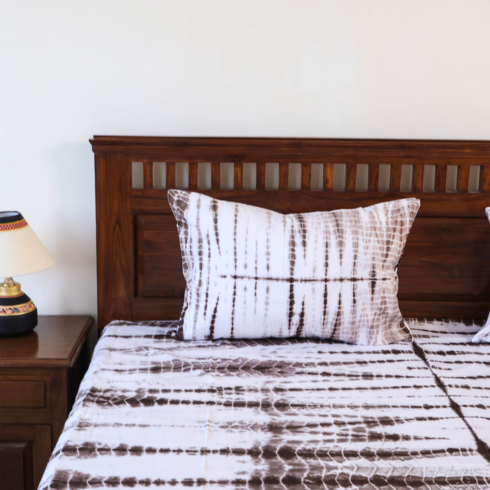 Tie & Dye Cotton Double Shibori Bed Sheet Set