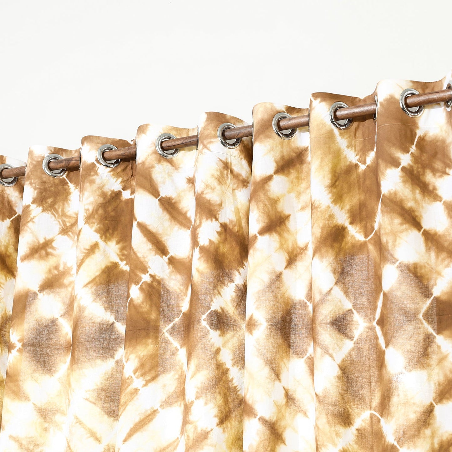 shibori window curtain