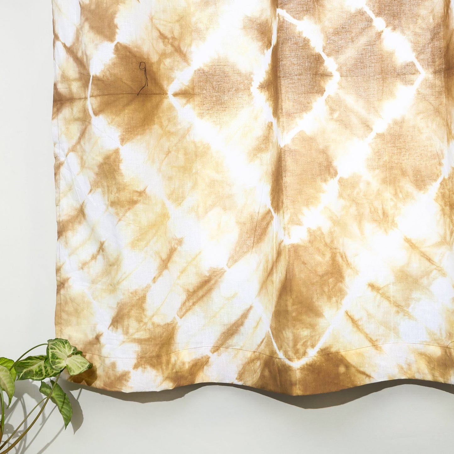 shibori window curtain