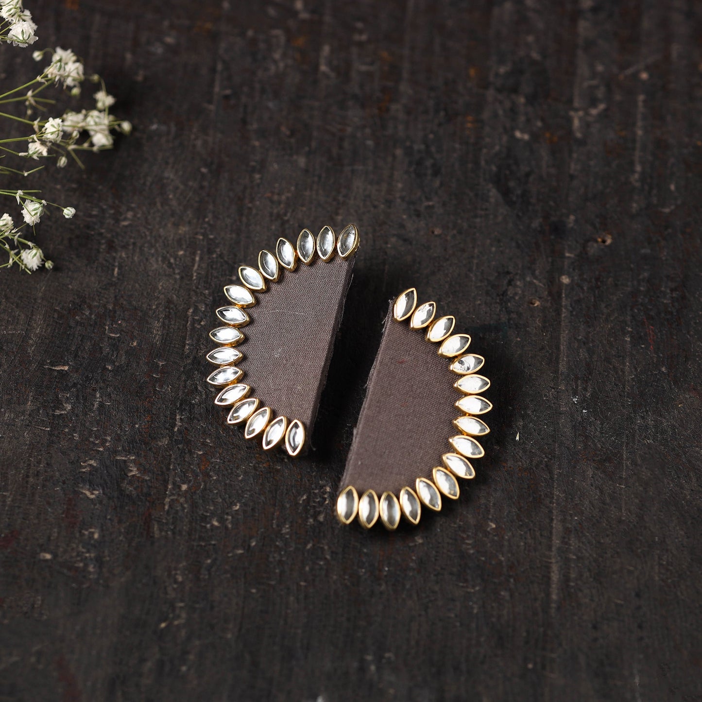 Sonali Stone Work Fabart Earrings Online