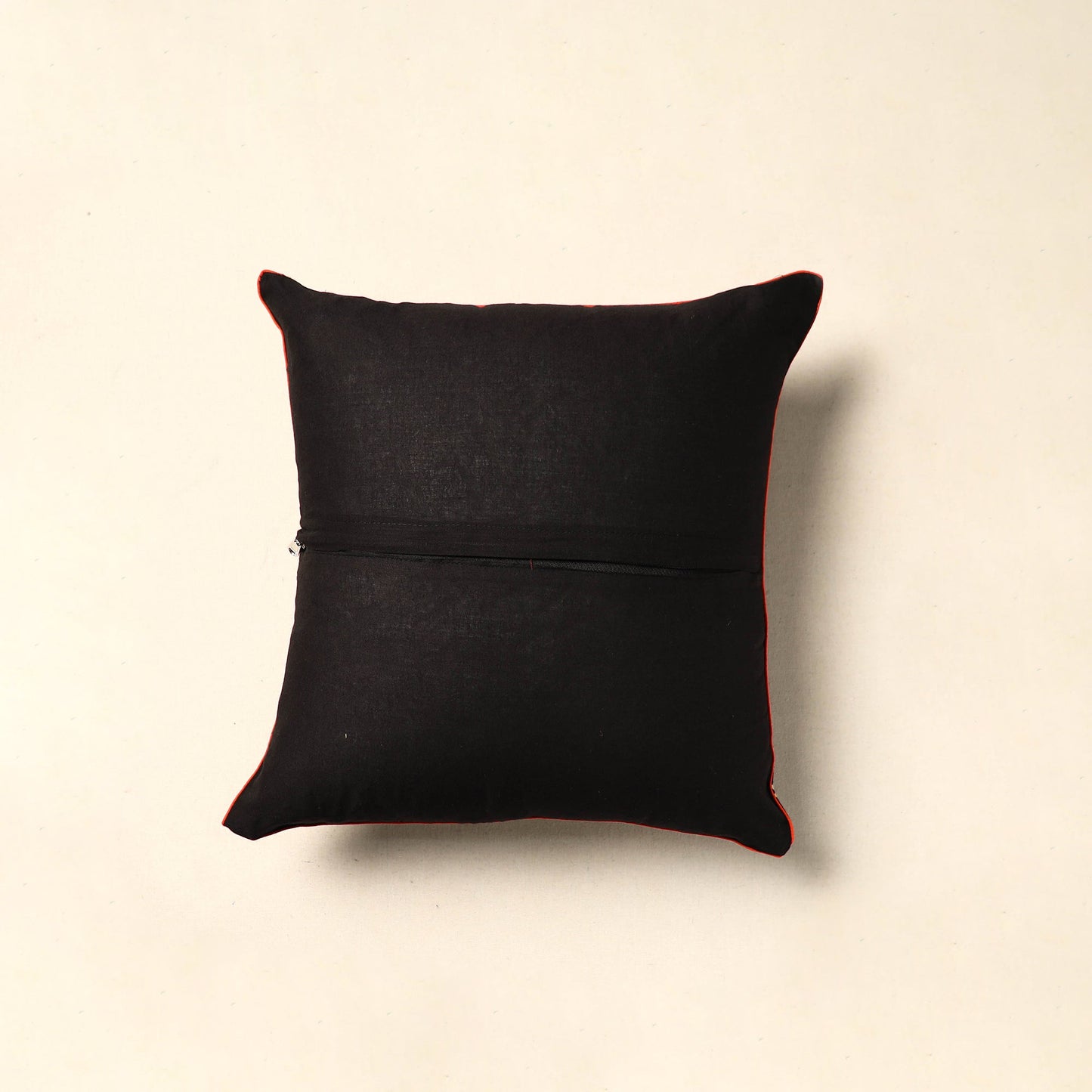 Brown Tie & Dye Cotton Bandhani Cushion Cover