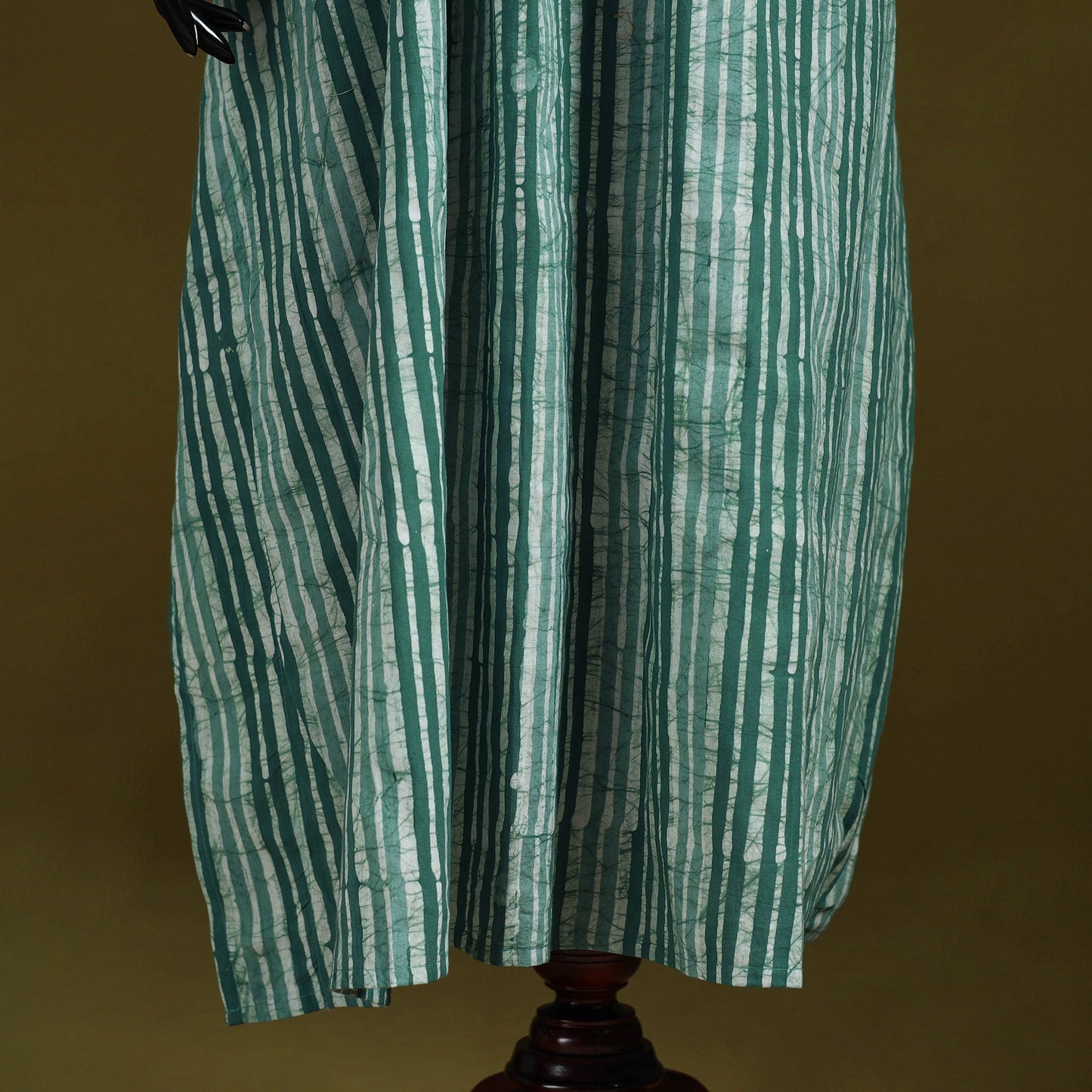 Hand batik cotton long kaftan 30 - handcrafted