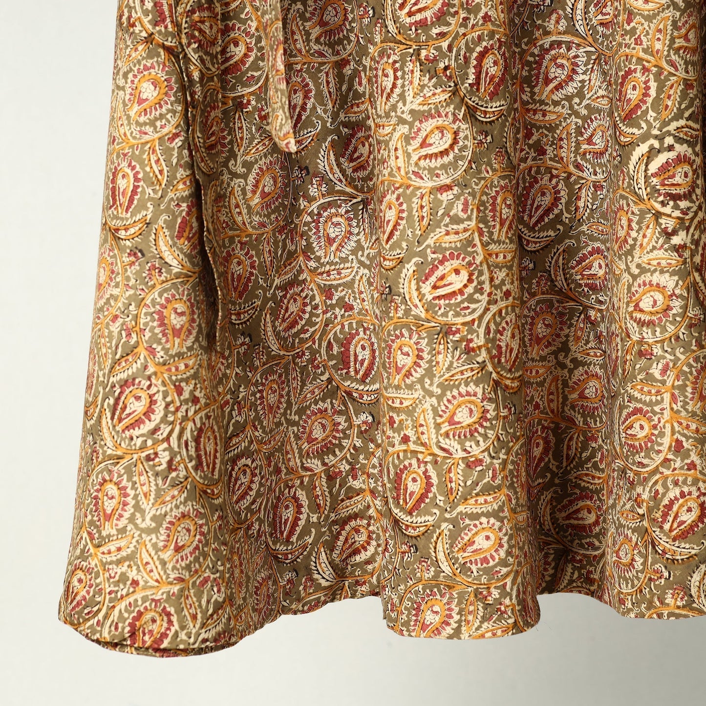 Kalamkari Block Printed Cotton Wrap Around Skirt