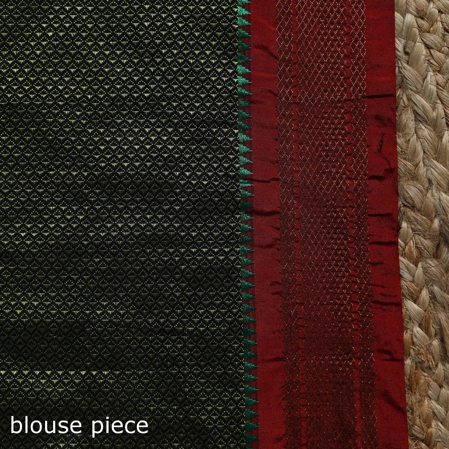 Silk cotton khun saree with ilkal pallu chikki paras border