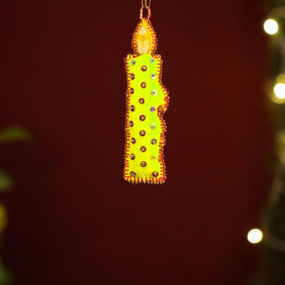 Buy Bird - Handmade Felt & Beadwork Christmas Ornament