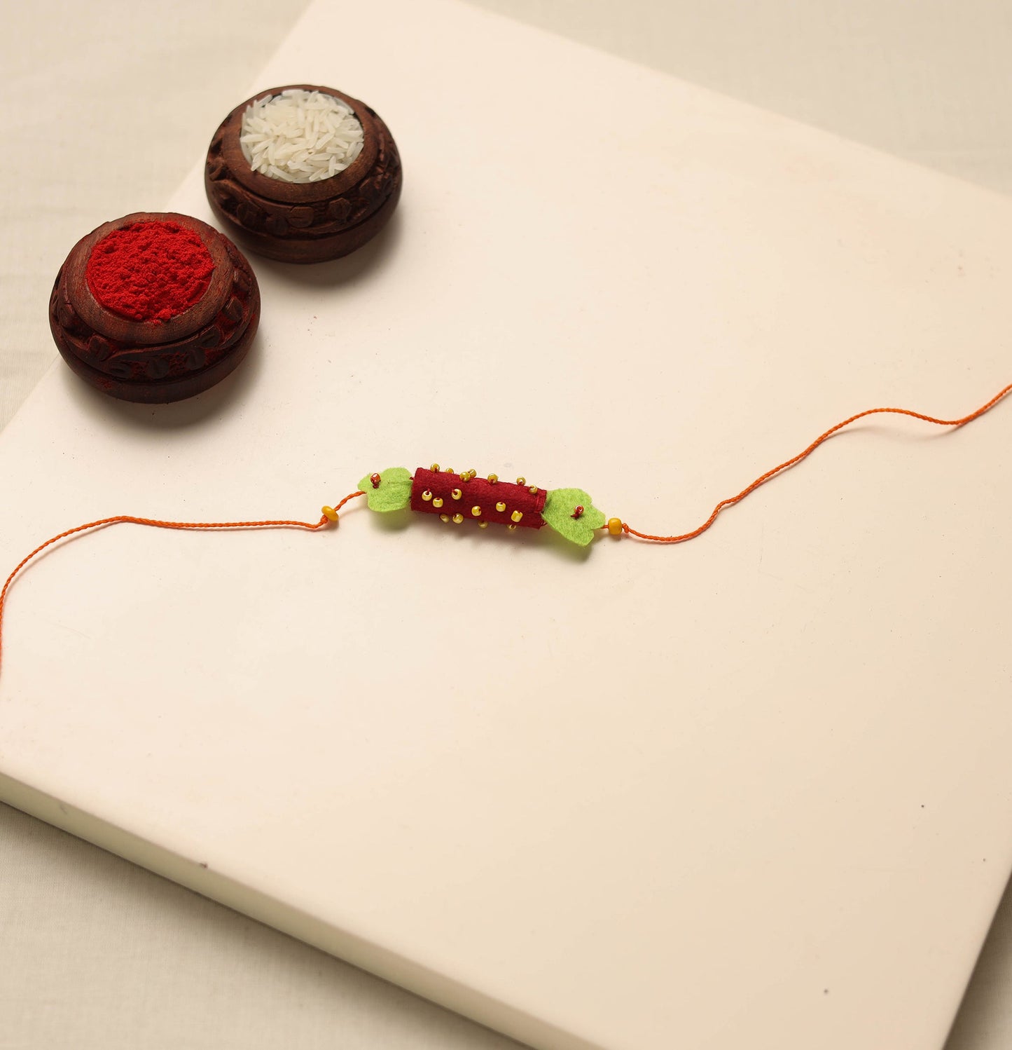 Candy - Handmade Bead & Felt Work Kids Rakhi