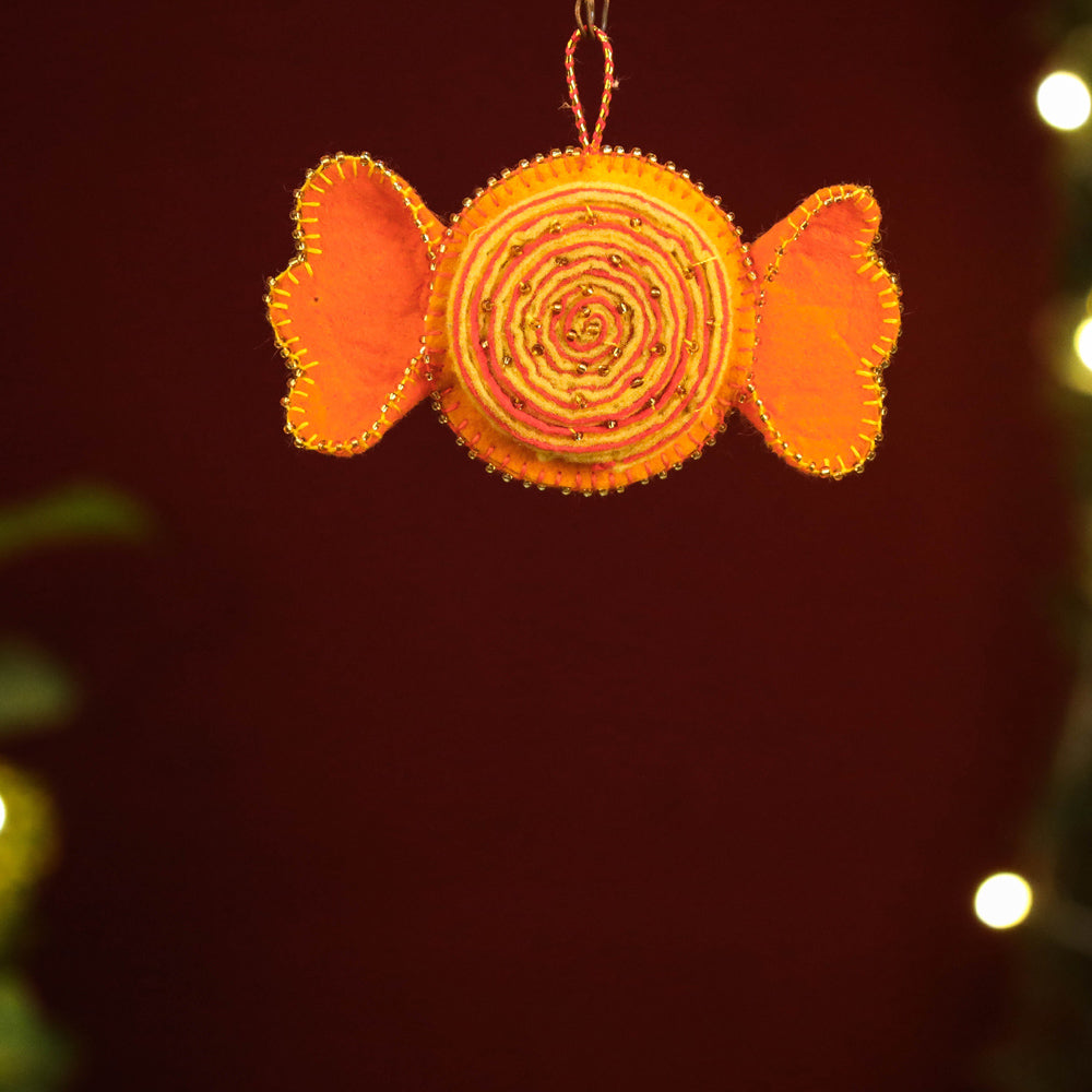 Buy Bird - Handmade Felt & Beadwork Christmas Ornament